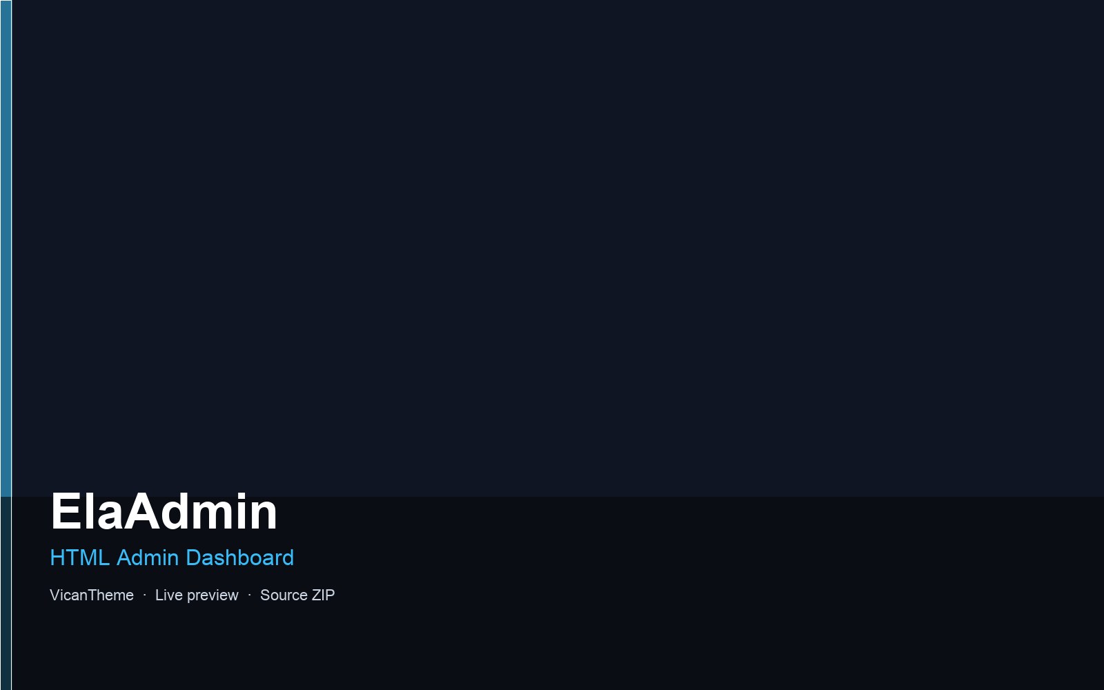 ElaAdmin — HTML Admin Dashboard