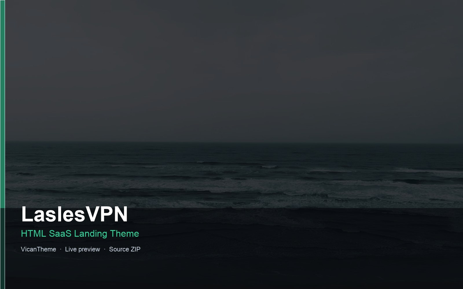 LaslesVPN — HTML SaaS Landing Theme