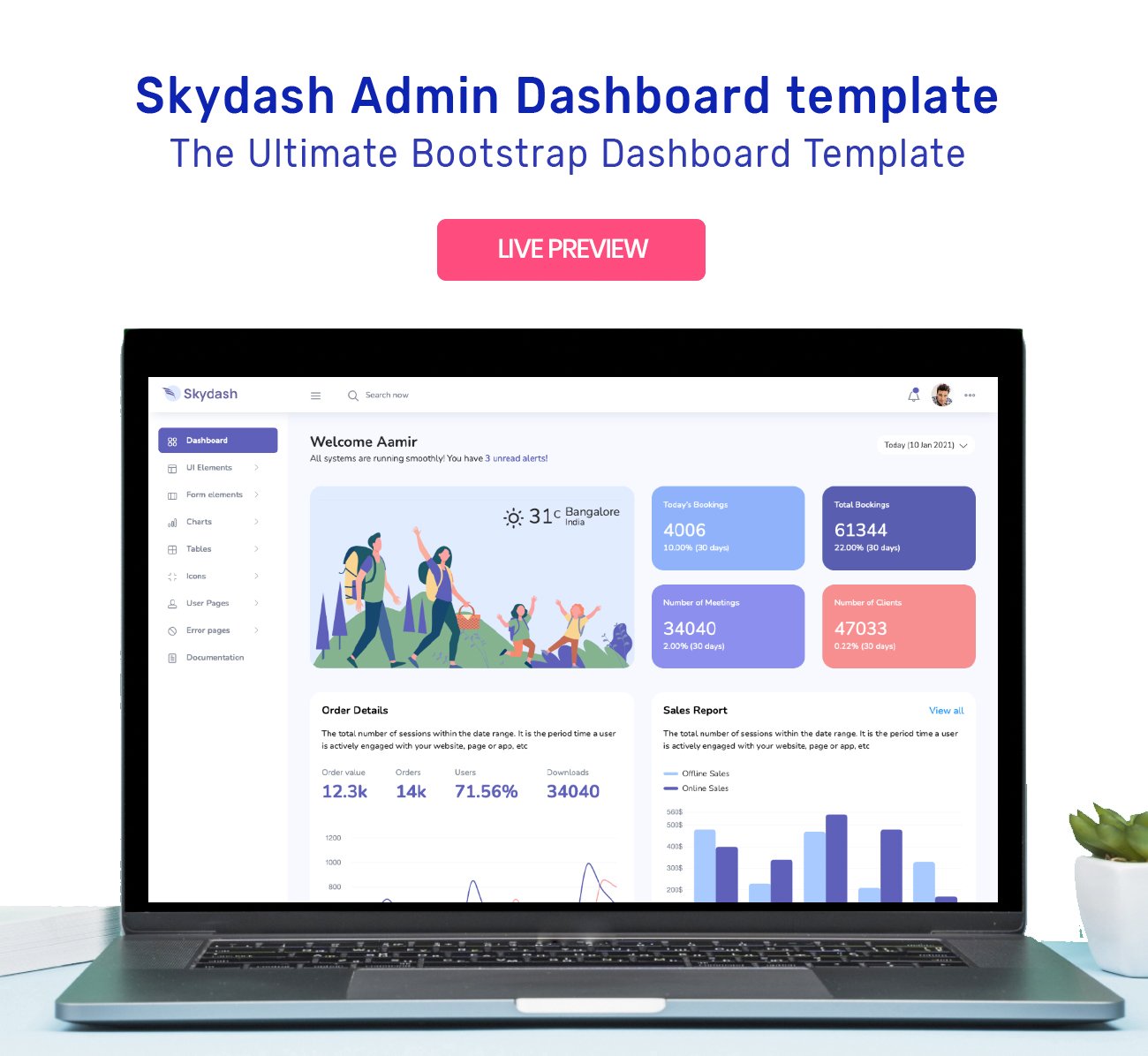 SkyDash screen 1