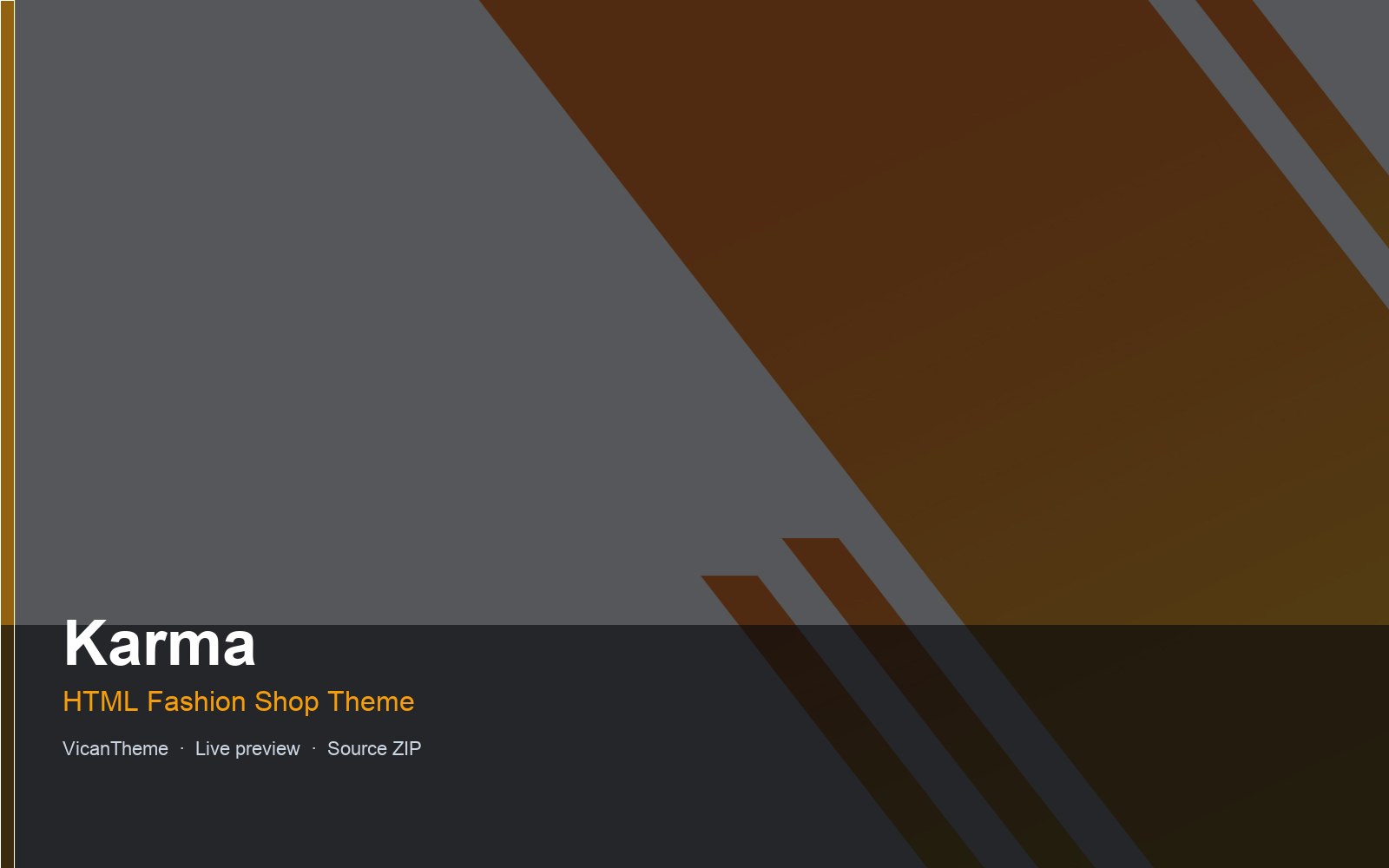 Karma — HTML Fashion Shop Theme