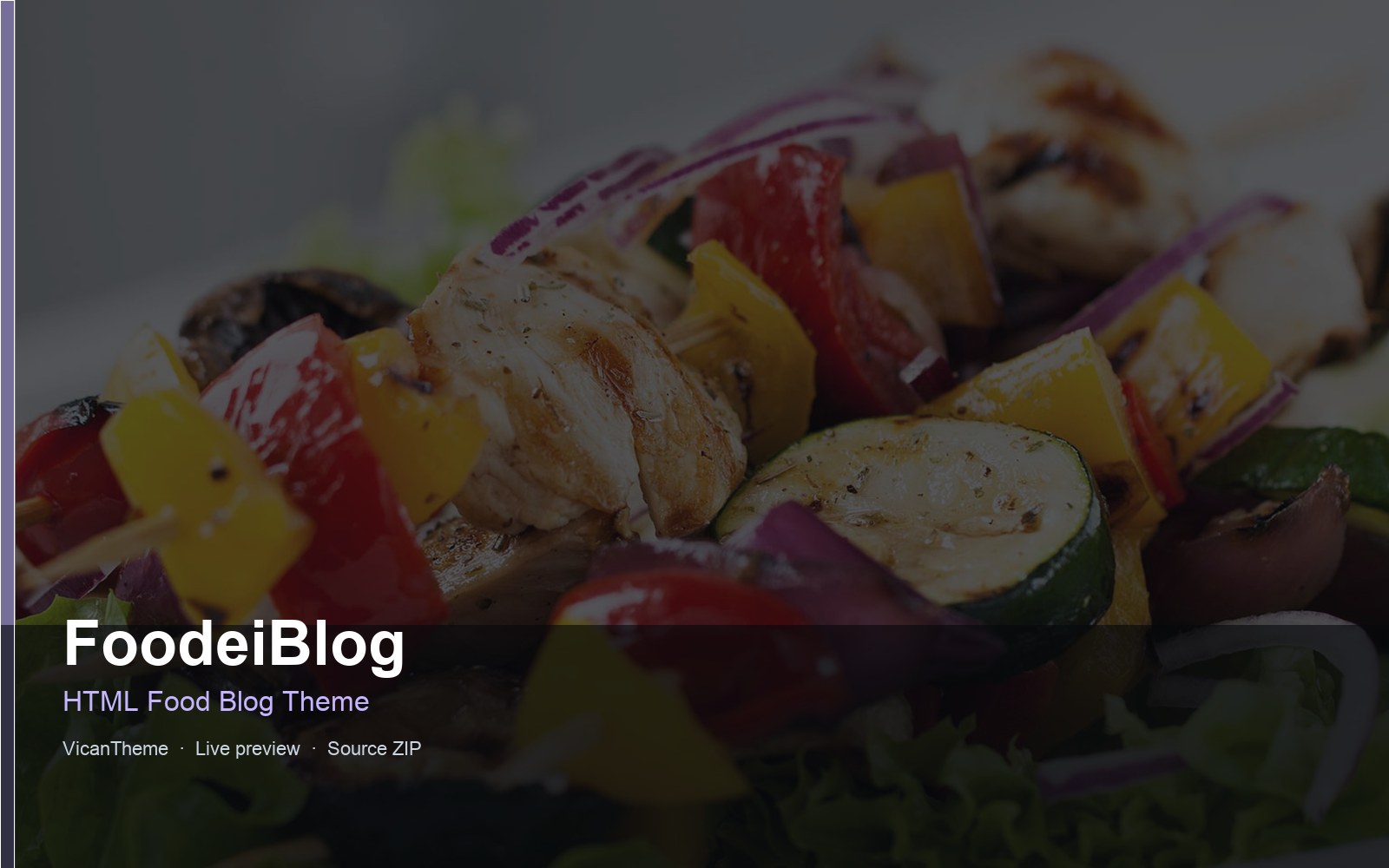 FoodeiBlog — HTML Food Blog Theme