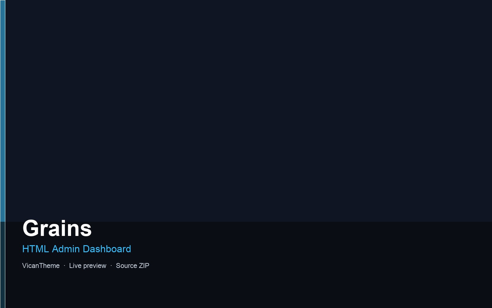 Grains — HTML Admin Dashboard