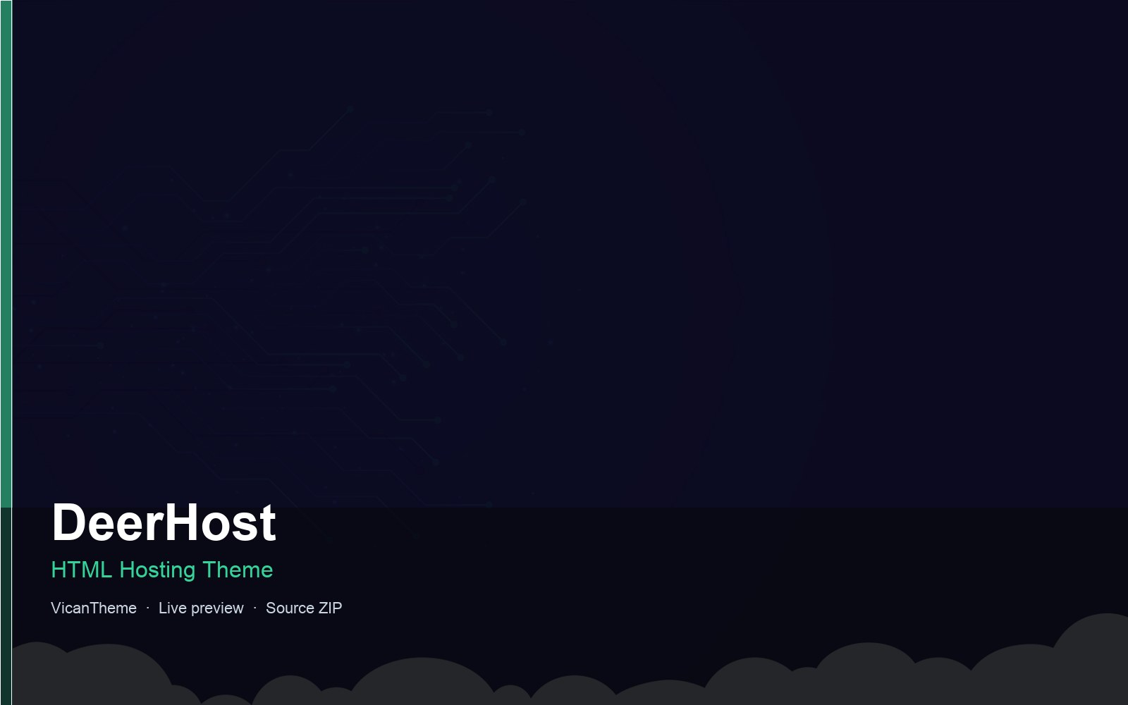 DeerHost — HTML Hosting Theme