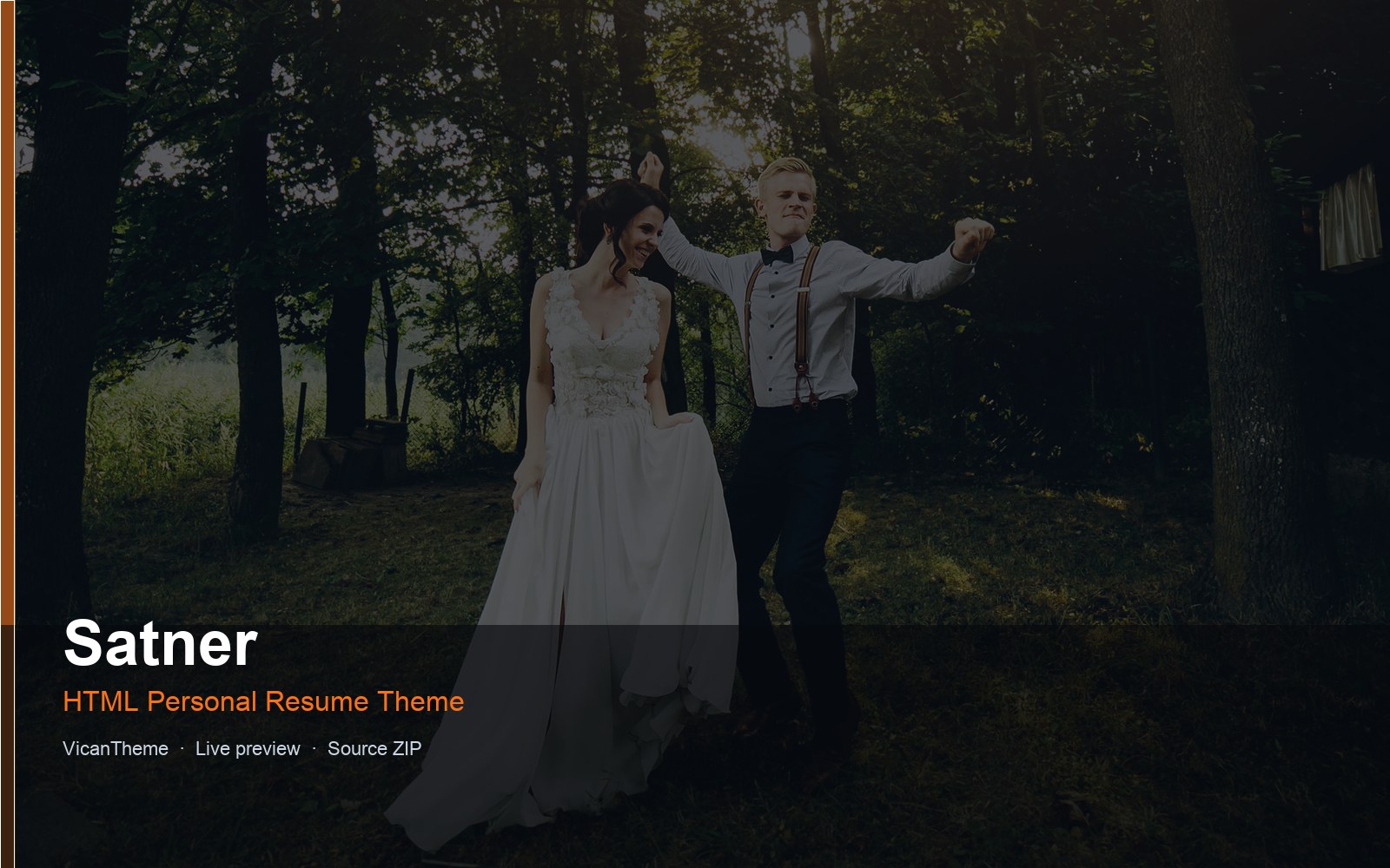 Satner — HTML Personal Resume Theme