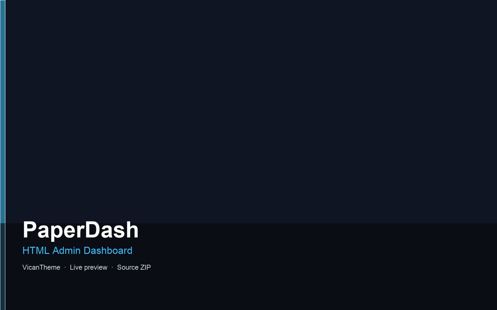 PaperDash — HTML Admin Dashboard