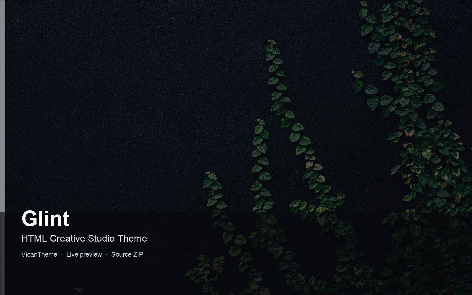 Glint — HTML Creative Studio Theme