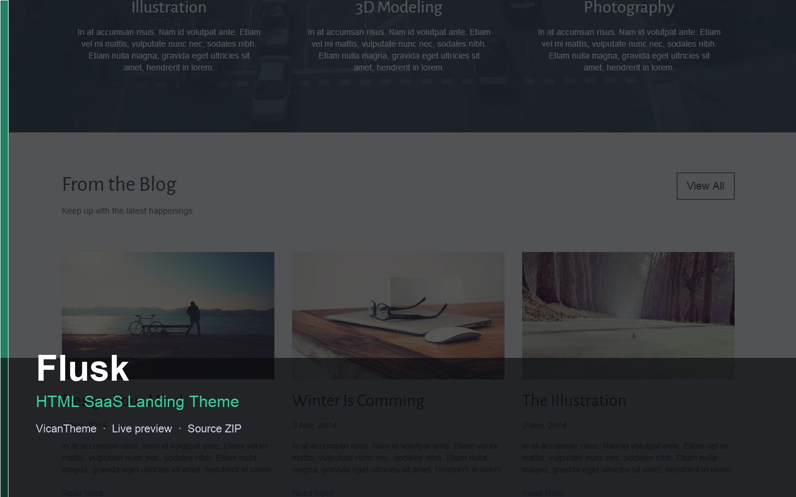 Flusk — HTML SaaS Landing Theme