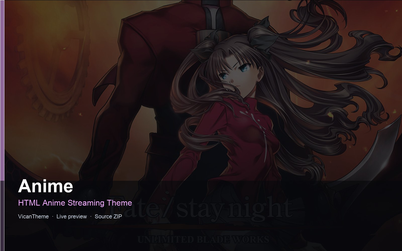 Anime — HTML Anime Streaming Theme