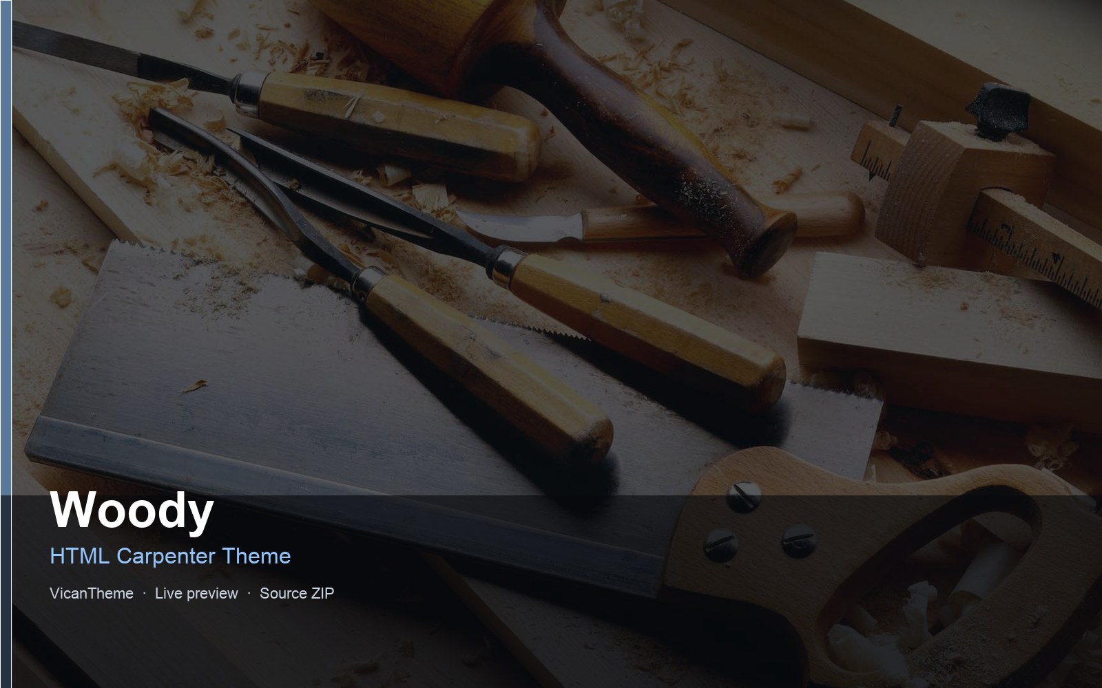 Woody — HTML Carpenter Theme