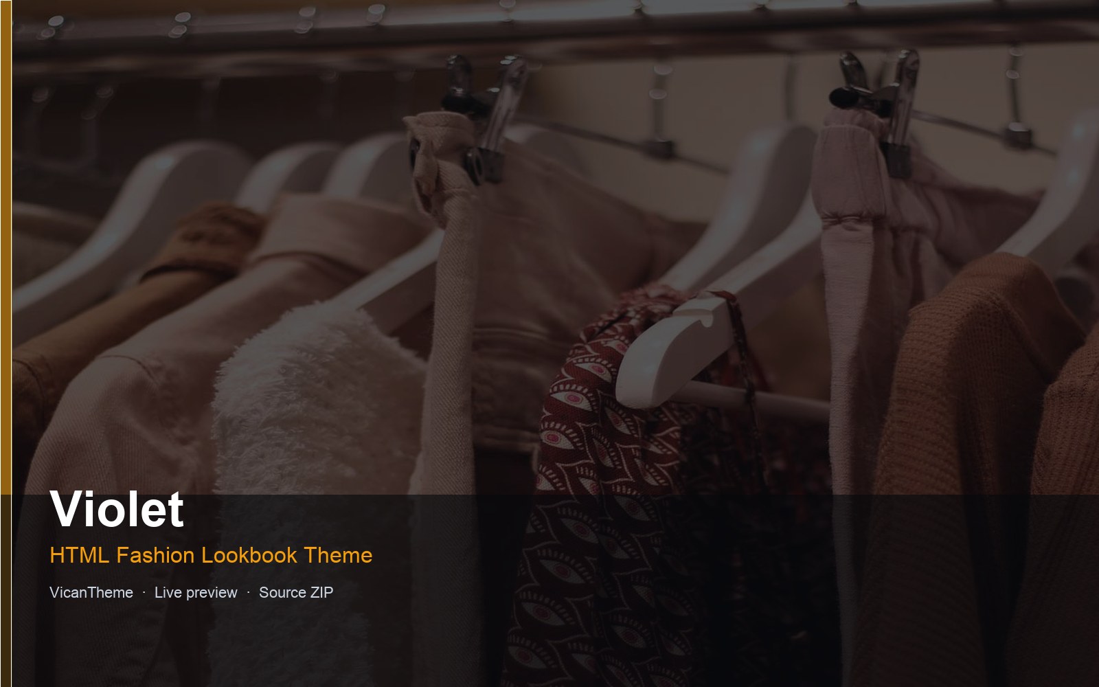 Violet — HTML Fashion Lookbook Theme