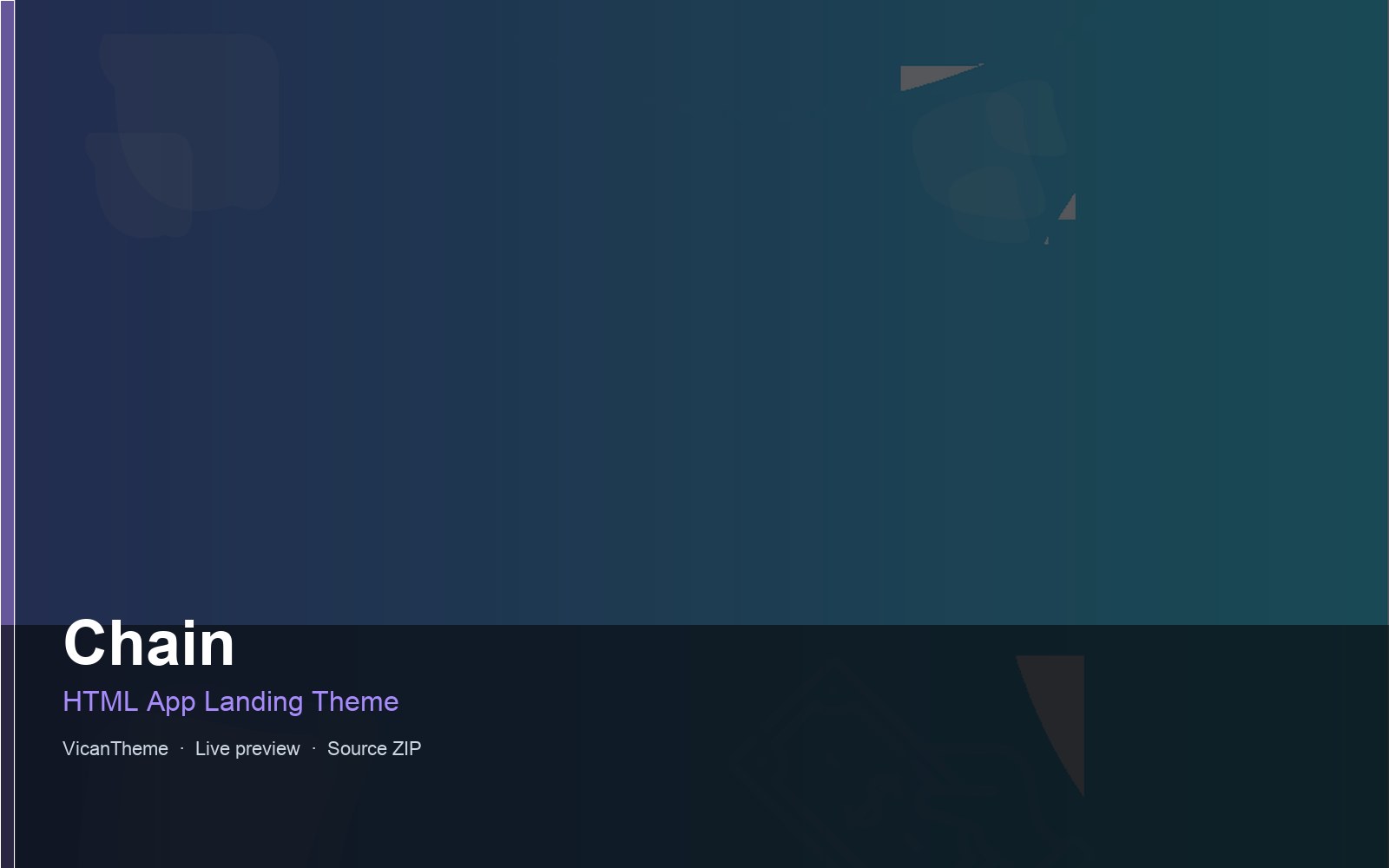 Chain — HTML App Landing Theme