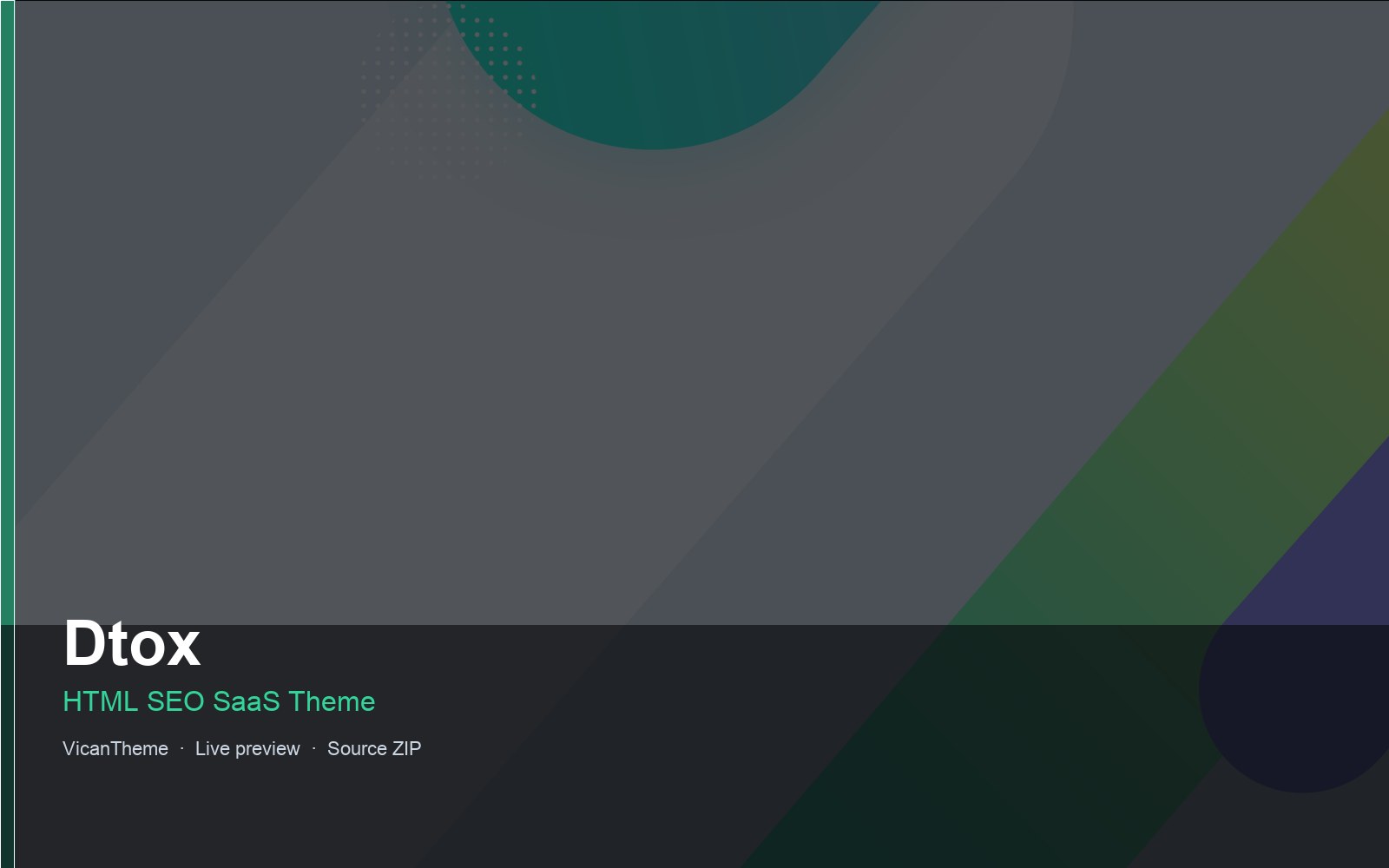 Dtox — HTML SEO SaaS Theme
