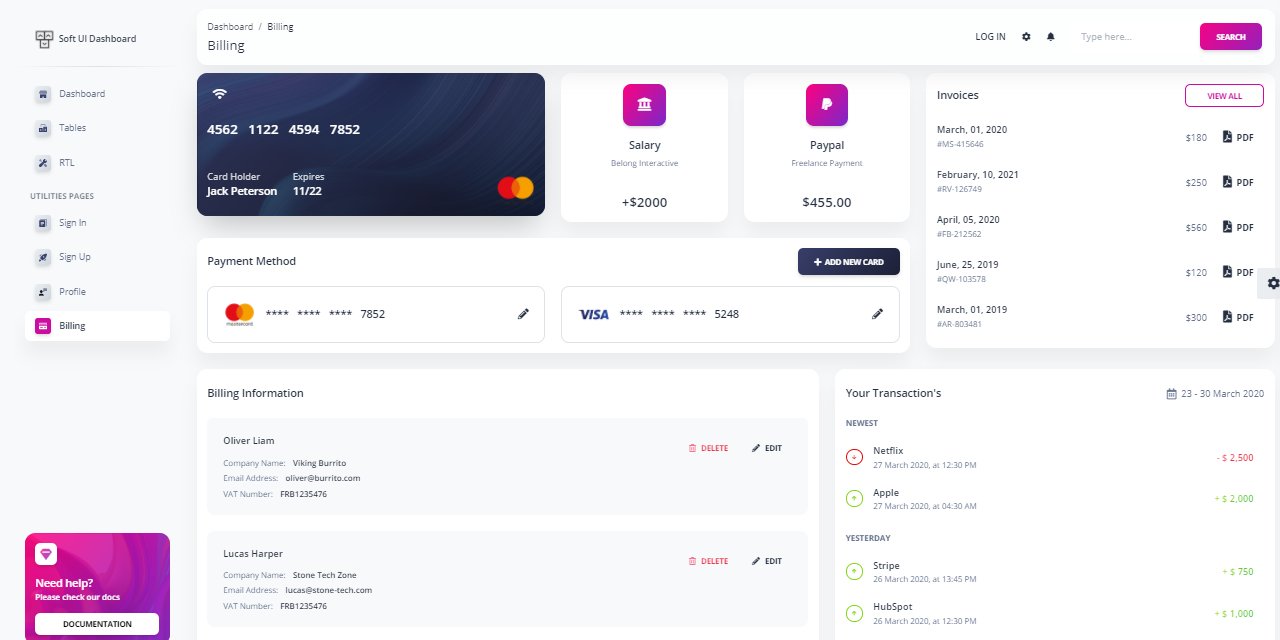 Soft UI screen 4