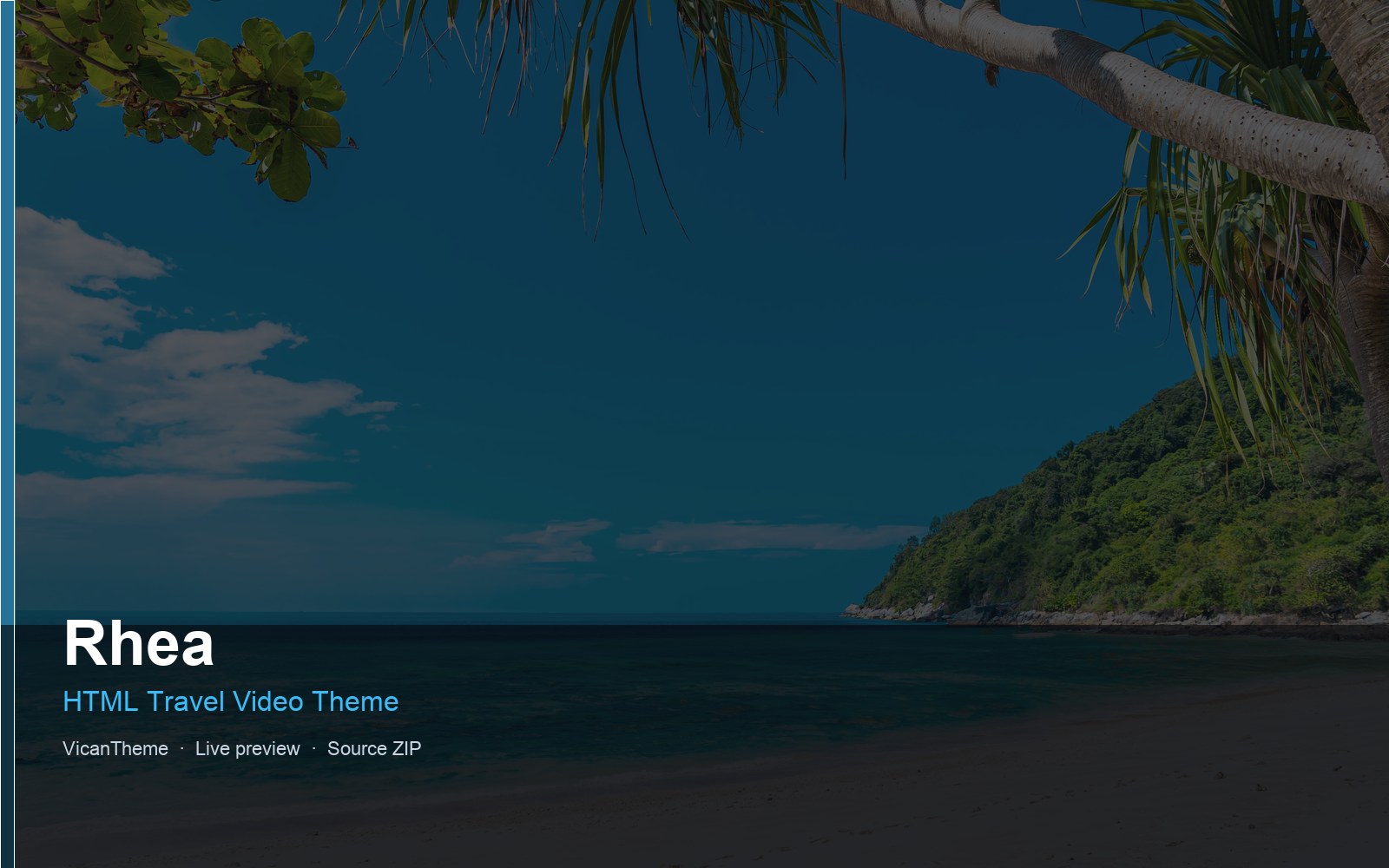Rhea — HTML Travel Video Theme