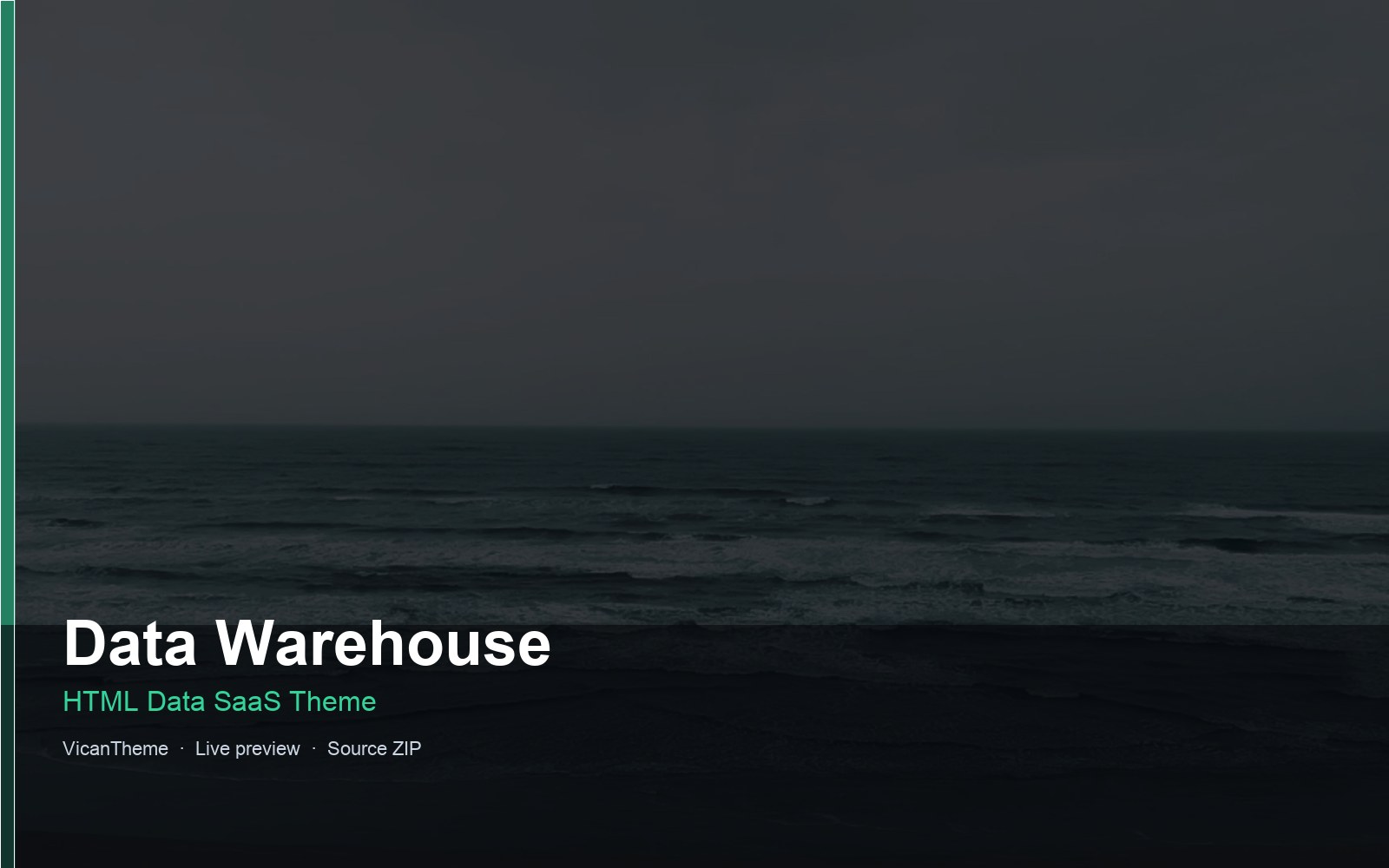 Data Warehouse — HTML Data SaaS Theme