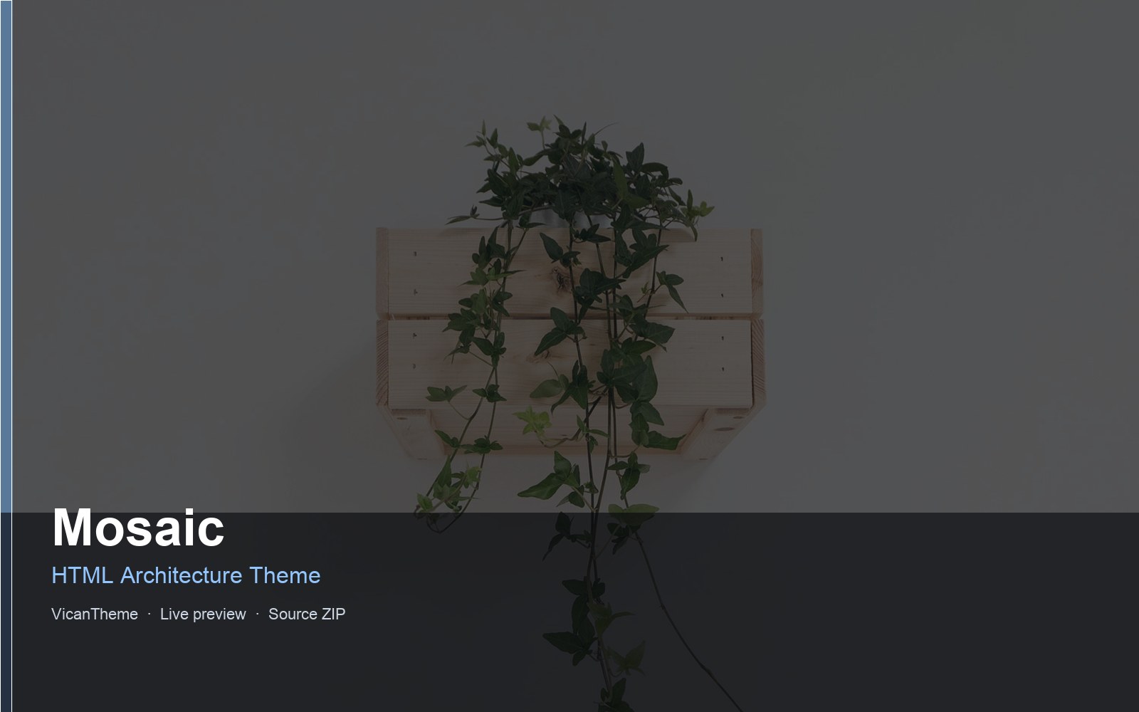 Mosaic — HTML Architecture Theme