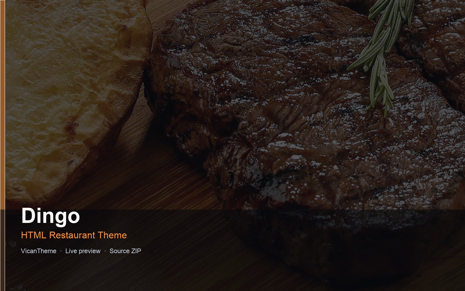 Dingo — HTML Restaurant Theme