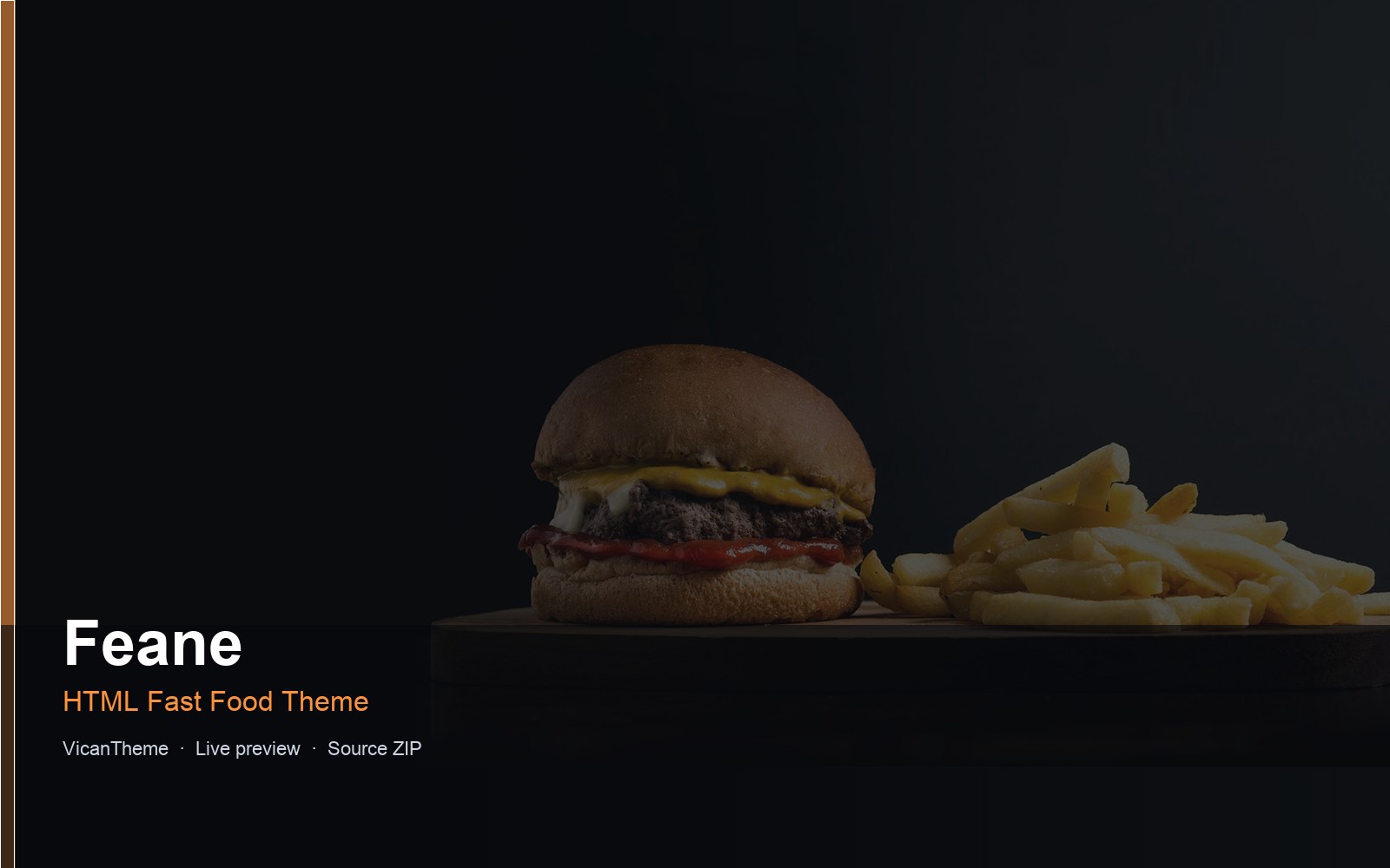 Feane — HTML Fast Food Theme