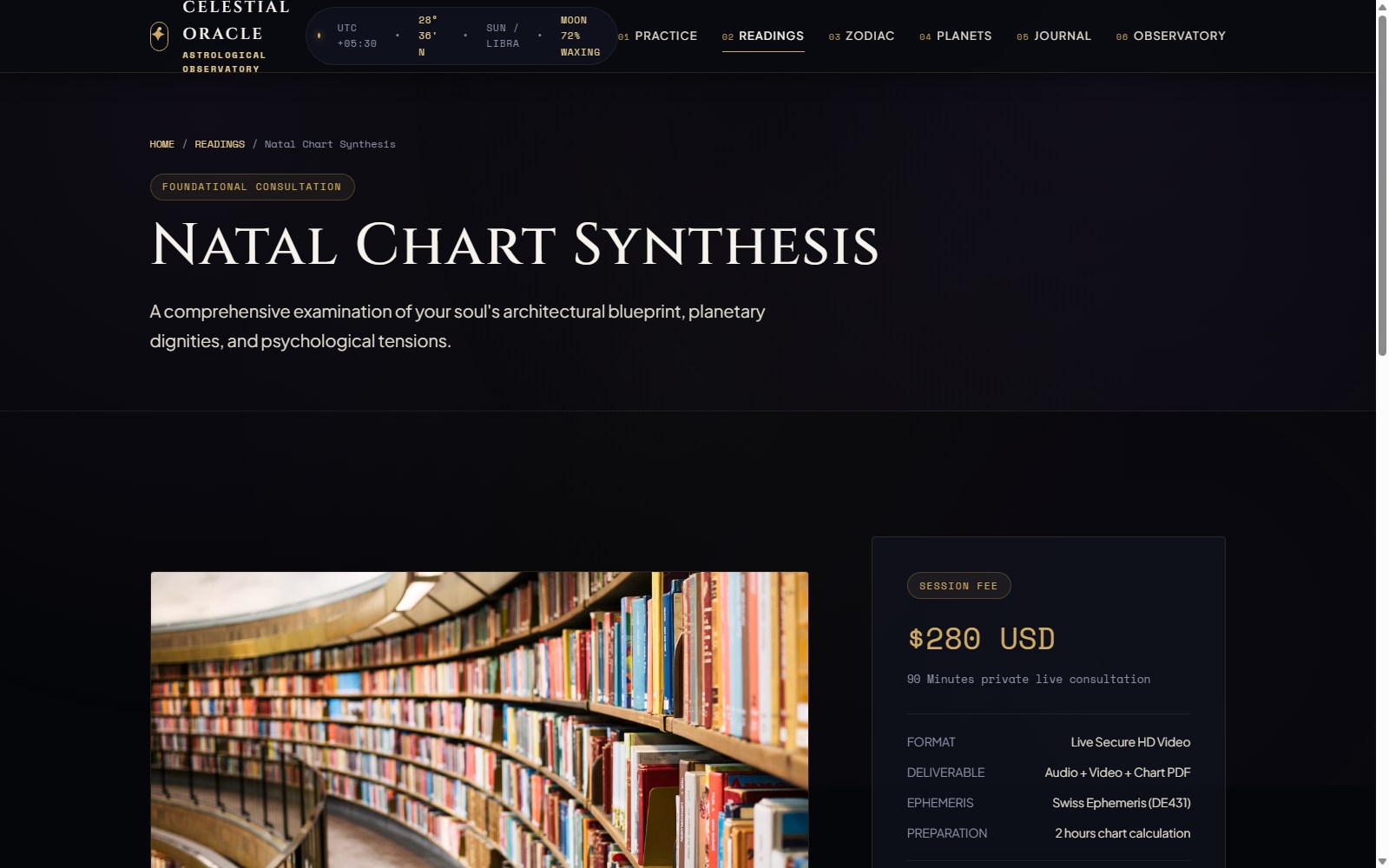 Celestial Oracle Interactive Demo Natal Chart Synthesis