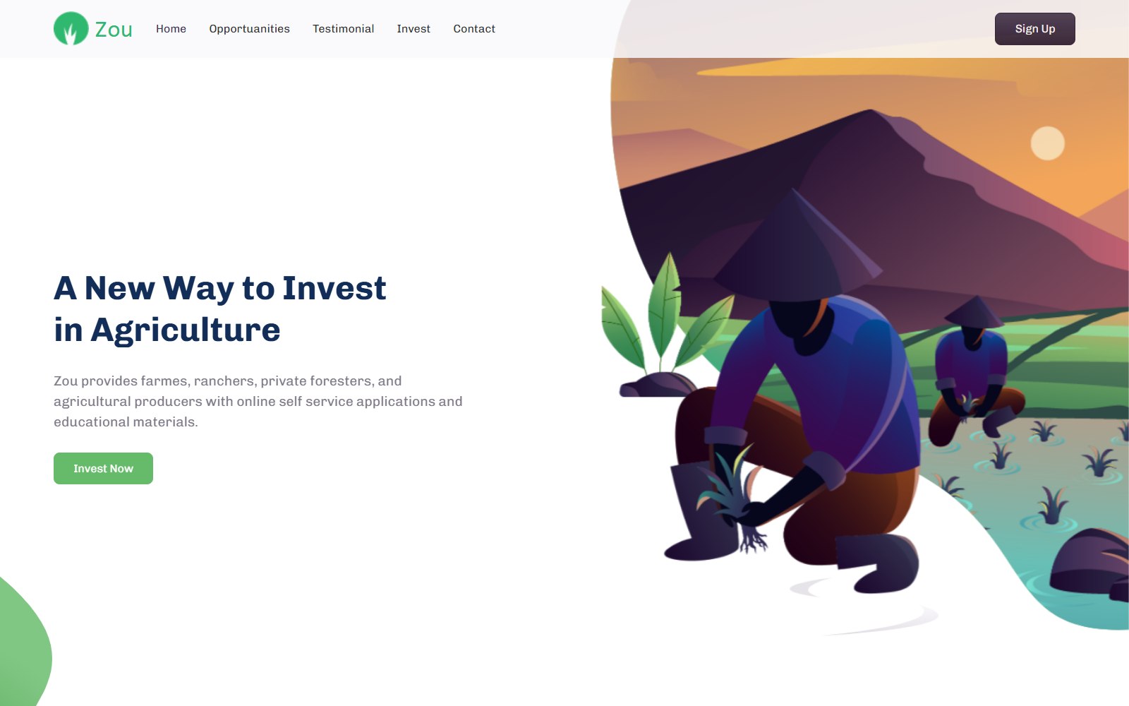 Zoufarm - HTML Agriculture & Organic Food Theme