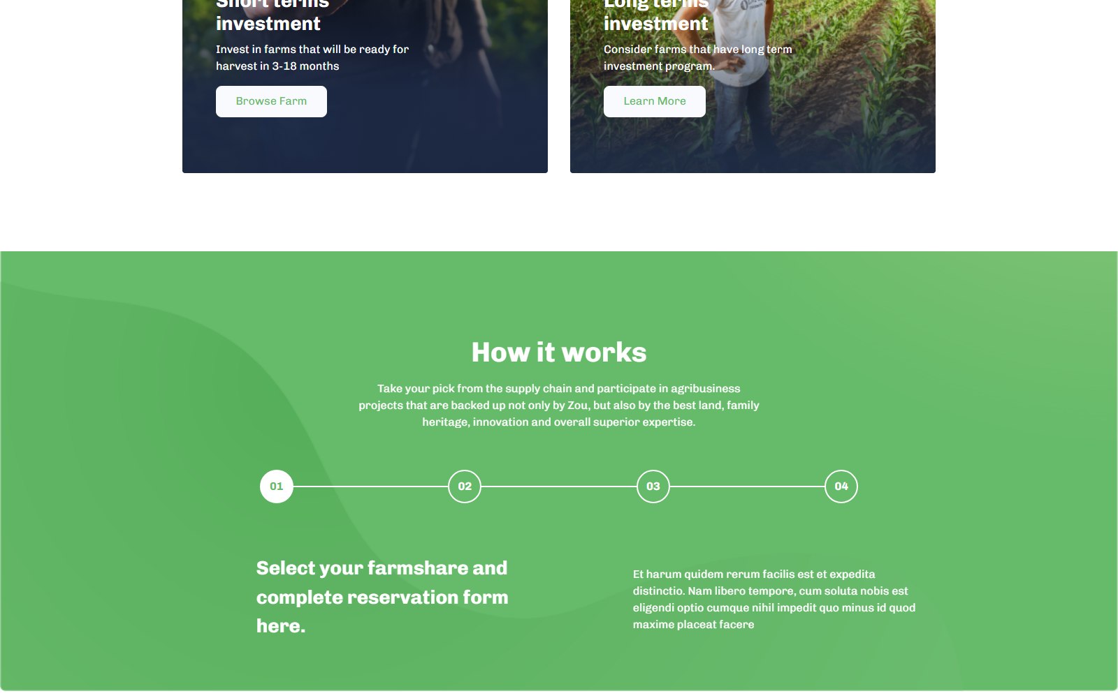 Zoufarm - HTML Agriculture & Organic Food Theme portfolio and showcase