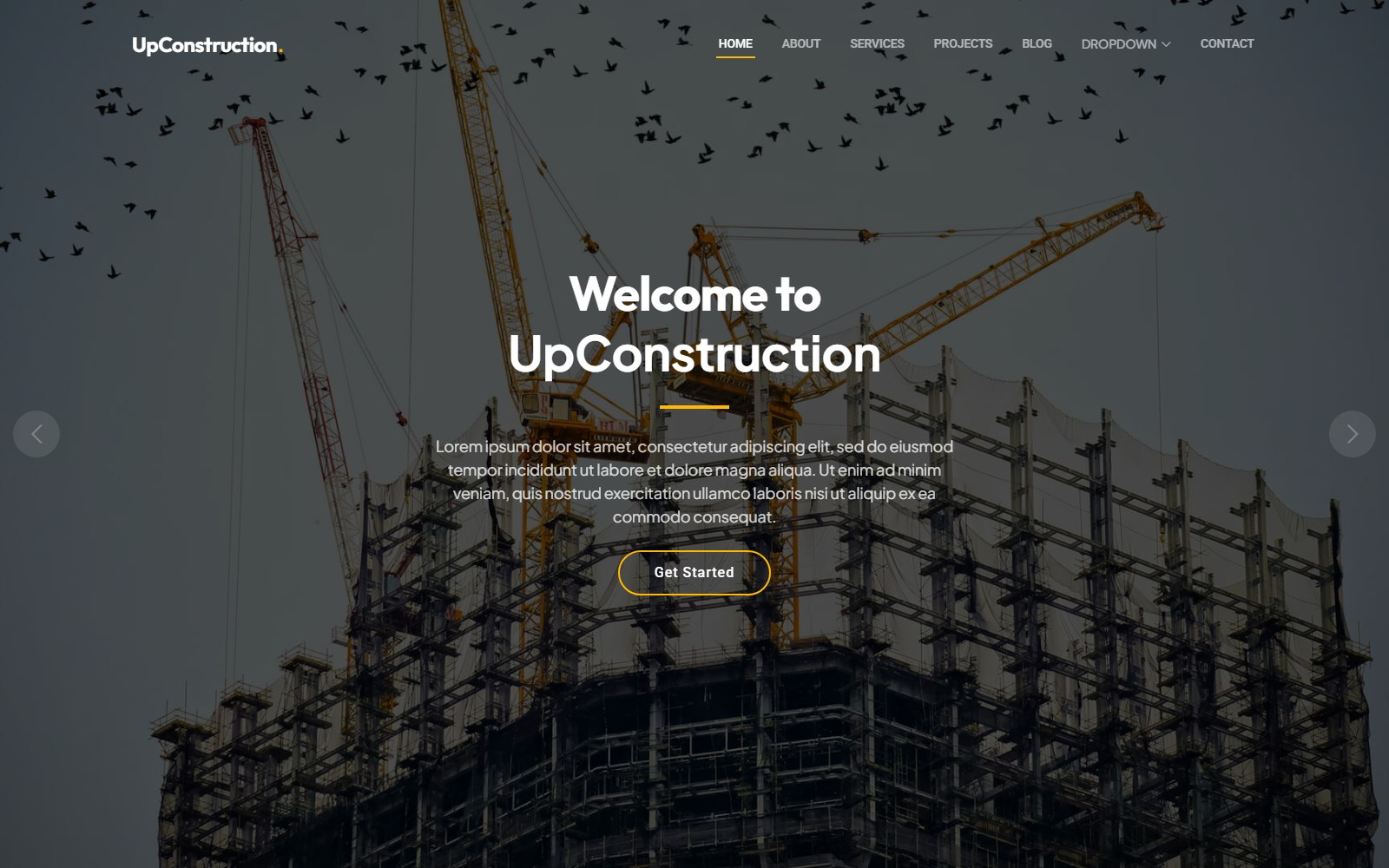Upconstruction - HTML Architecture & Construction Theme