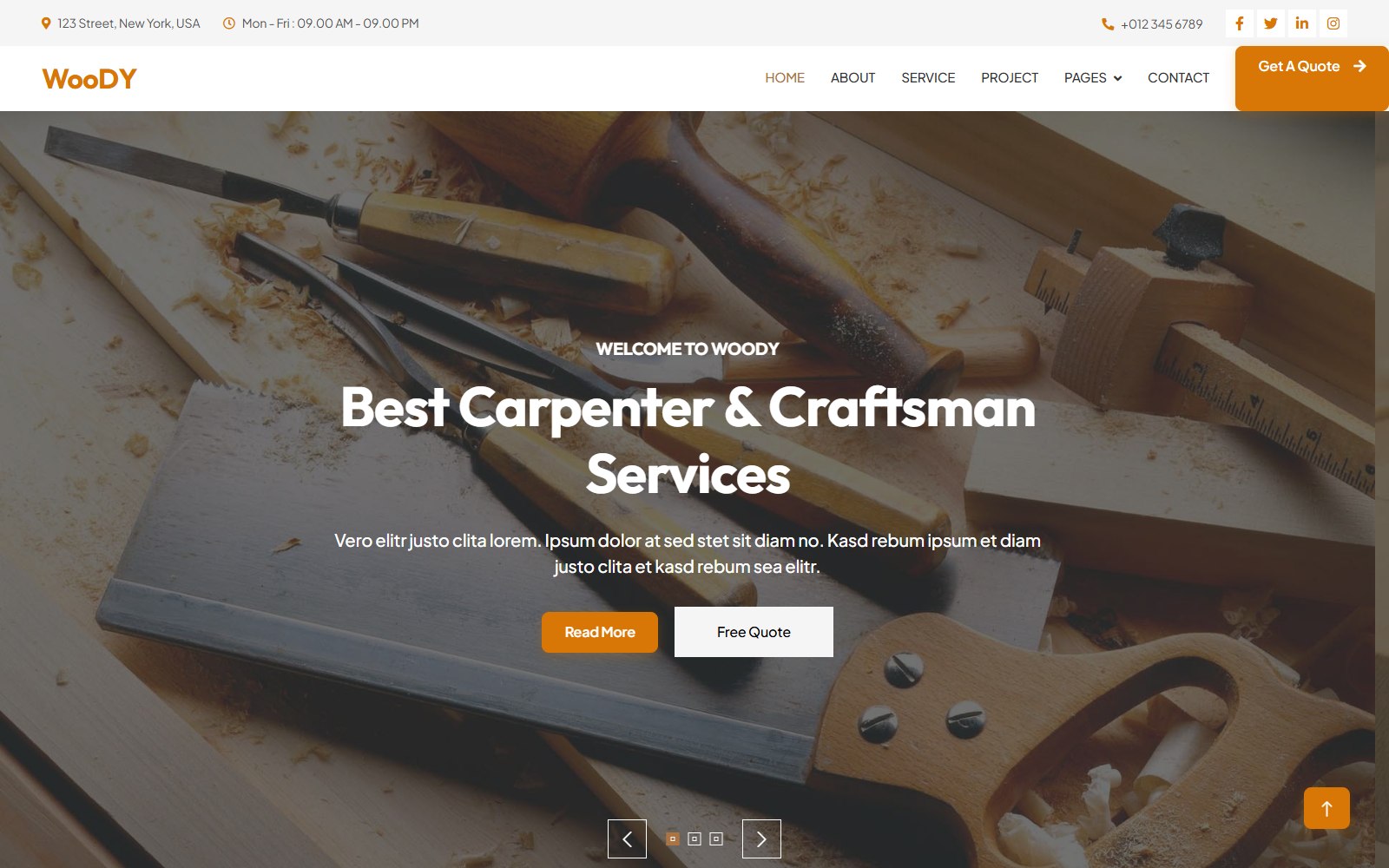Woody - HTML Architecture & Construction Theme
