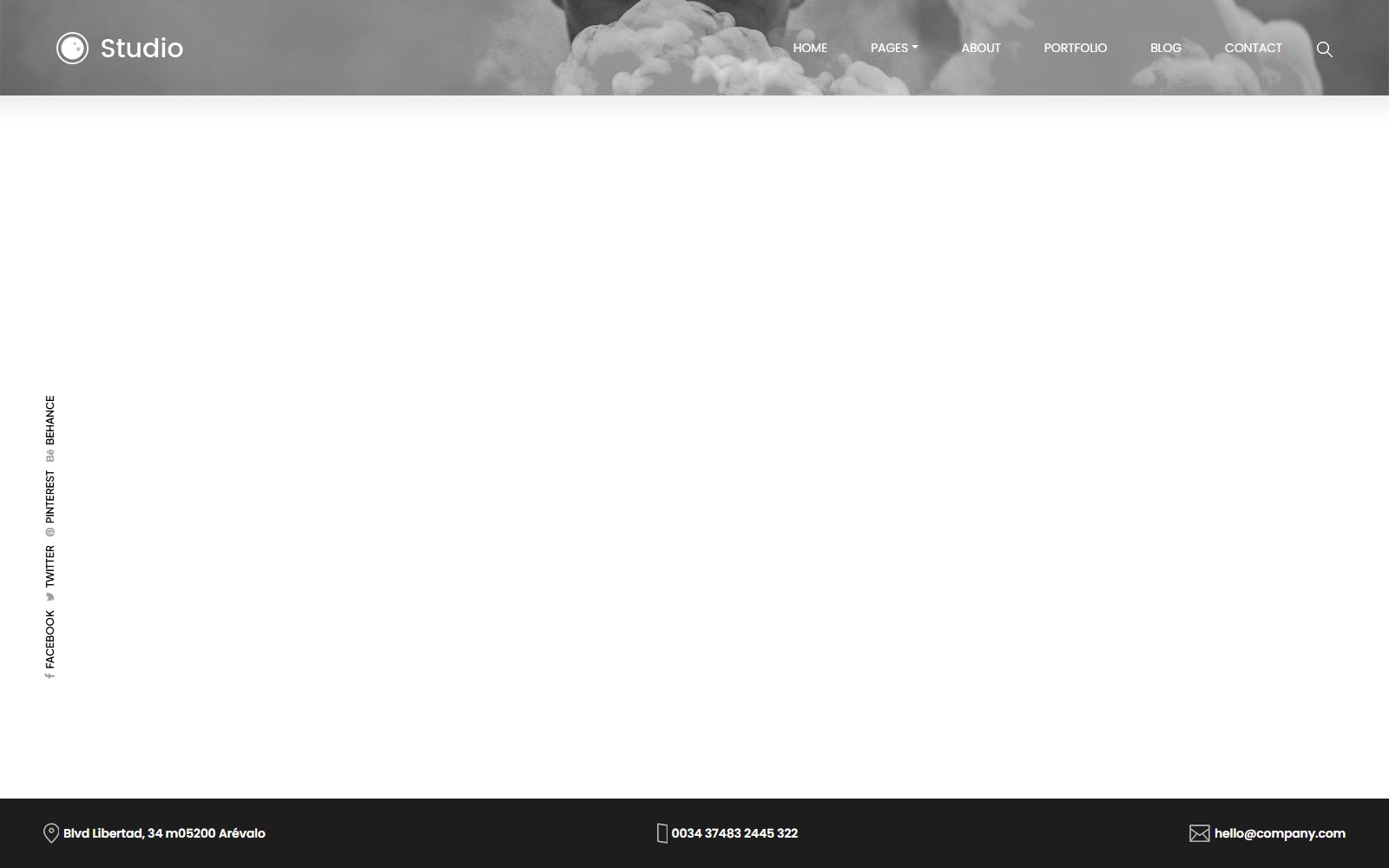 Studio - HTML Corporate, SaaS & Agency Theme blog screen