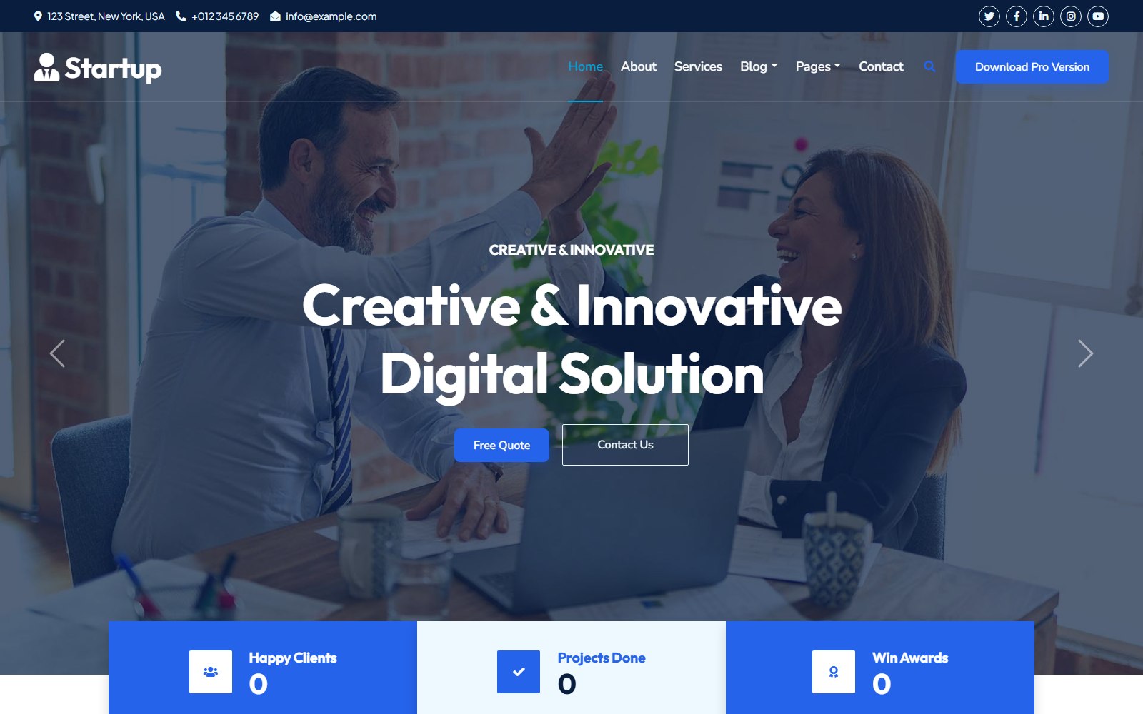 Startup2 - HTML Corporate, SaaS & Agency Theme