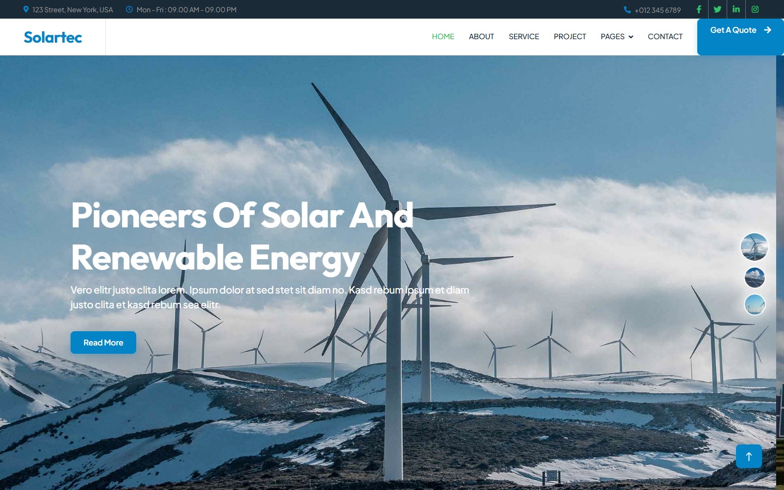 Solartec - HTML Corporate, SaaS & Agency Theme