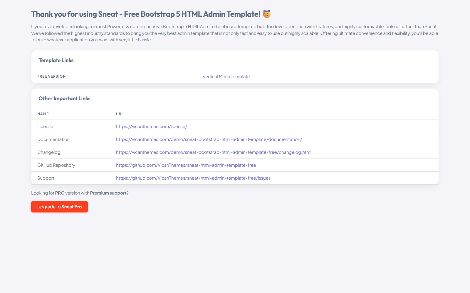 Sneat - HTML Dashboard & Admin Panels Theme