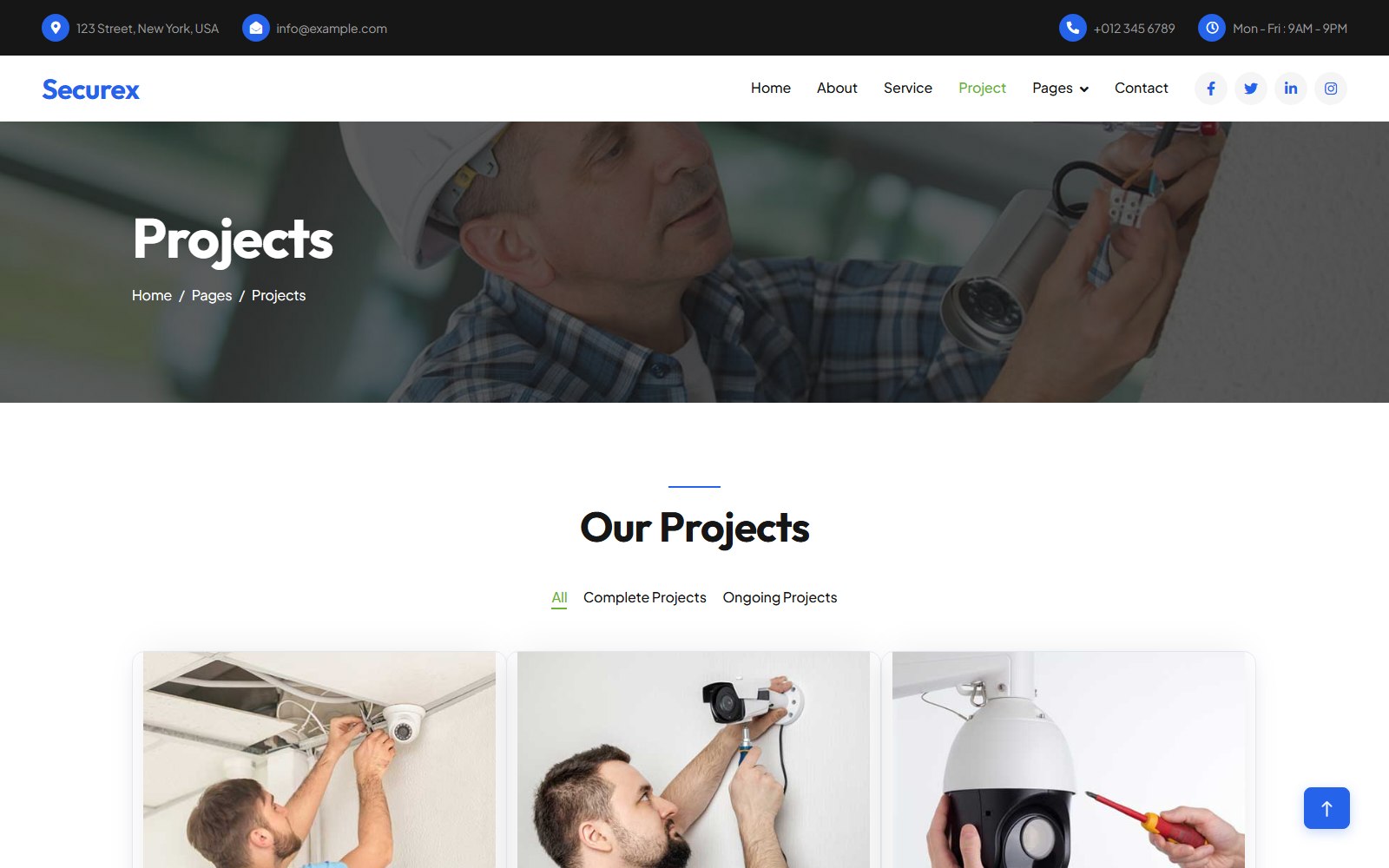 Securex - HTML Corporate, SaaS & Agency Theme project screen