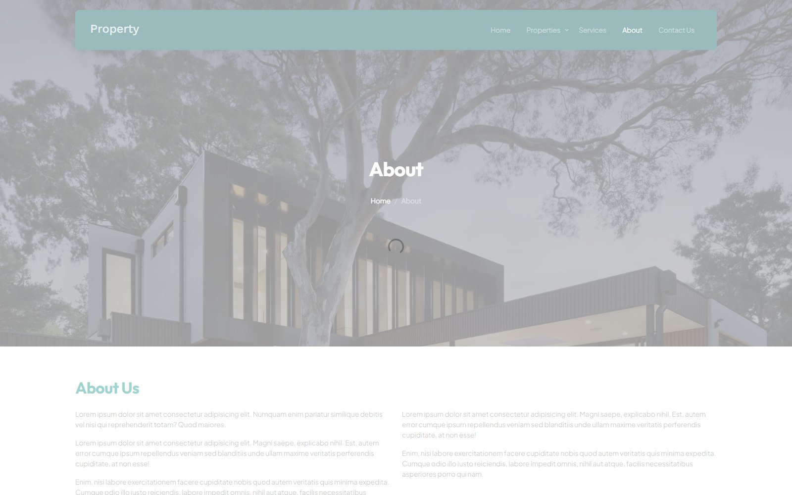 Property - HTML Real Estate & Housing Theme about screen