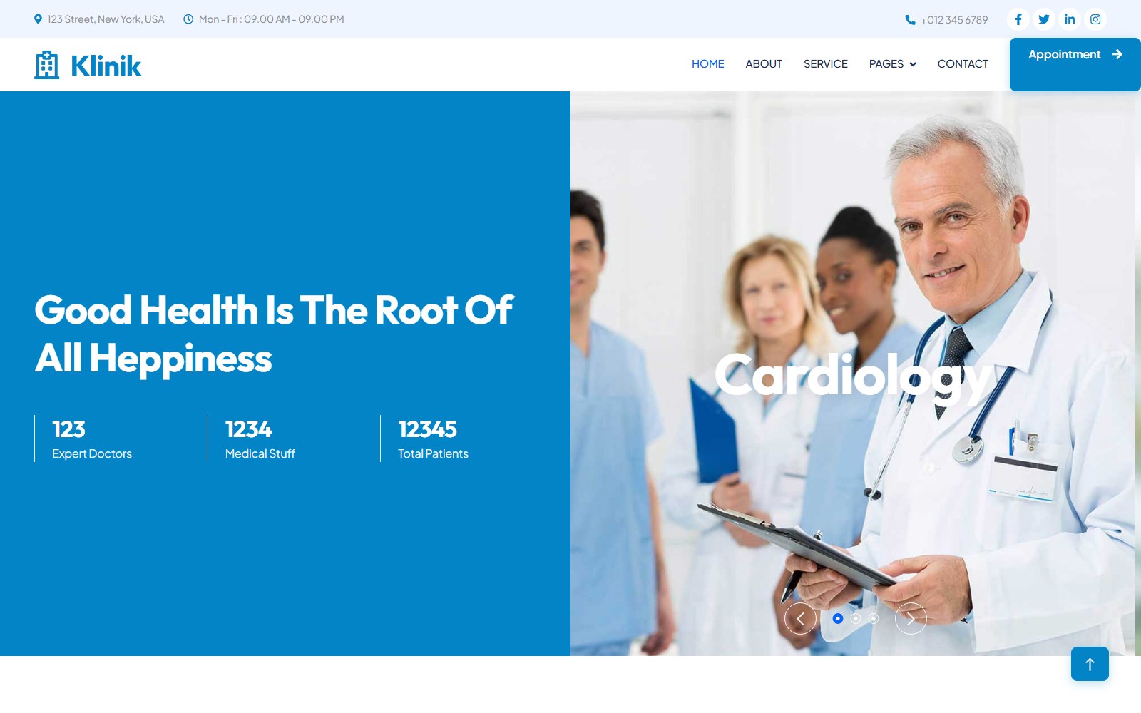 Klinik - HTML Healthcare, Dental & Medical Theme