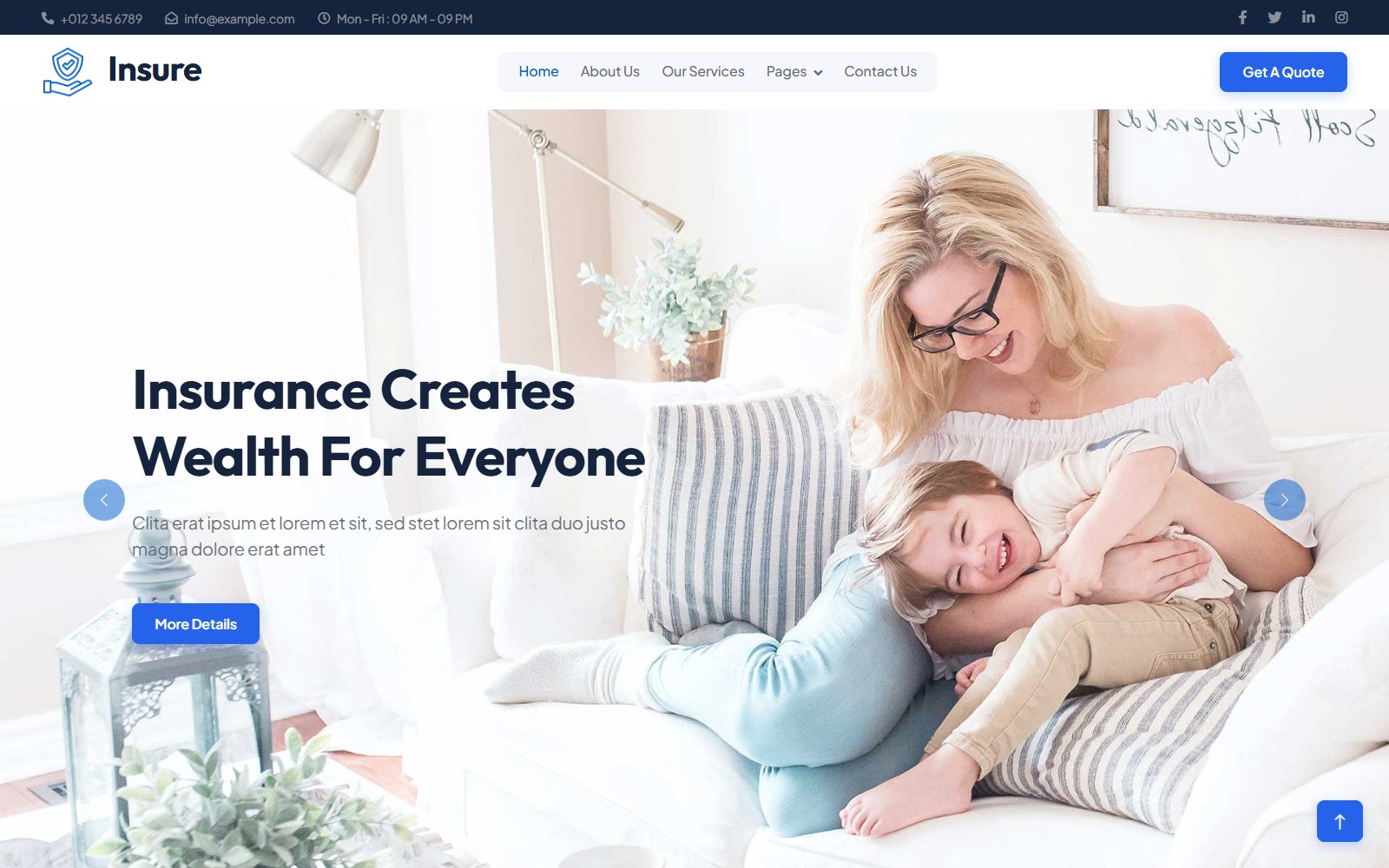 Insure - HTML Home & Commercial Services Theme