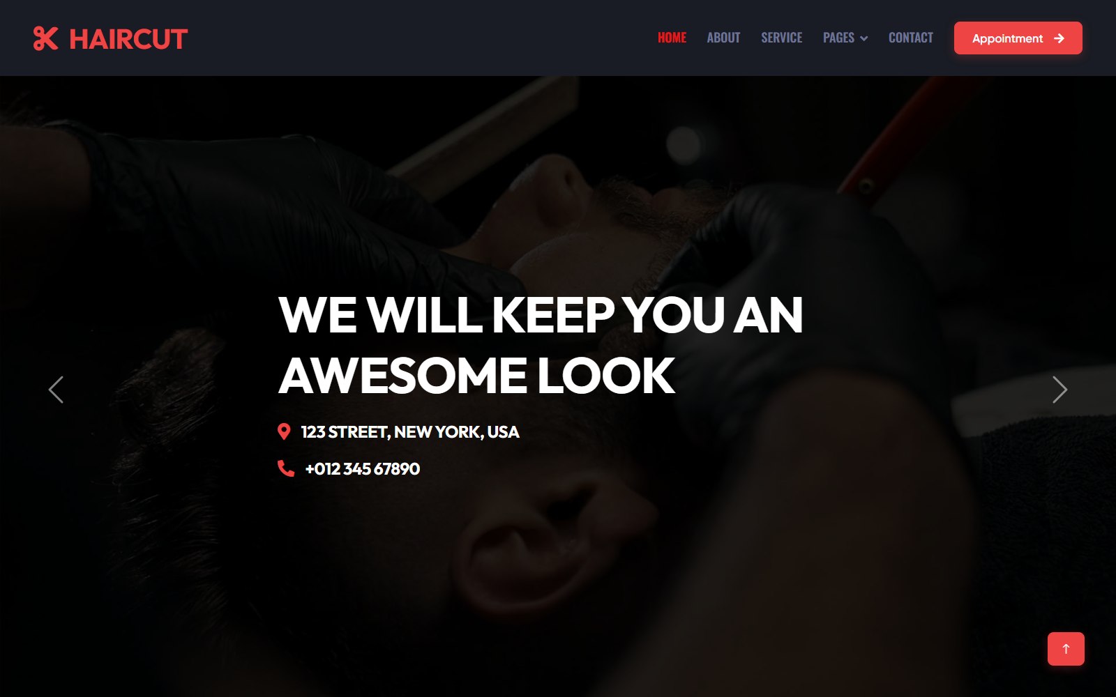 Haircut - HTML Fitness, Wellness & Beauty Theme