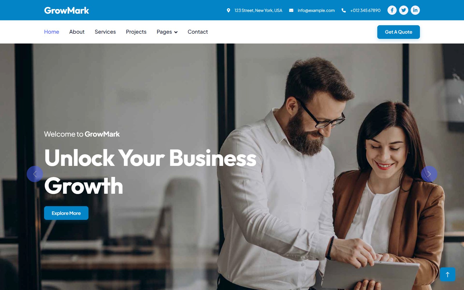 Growmark - HTML Corporate, SaaS & Agency Theme