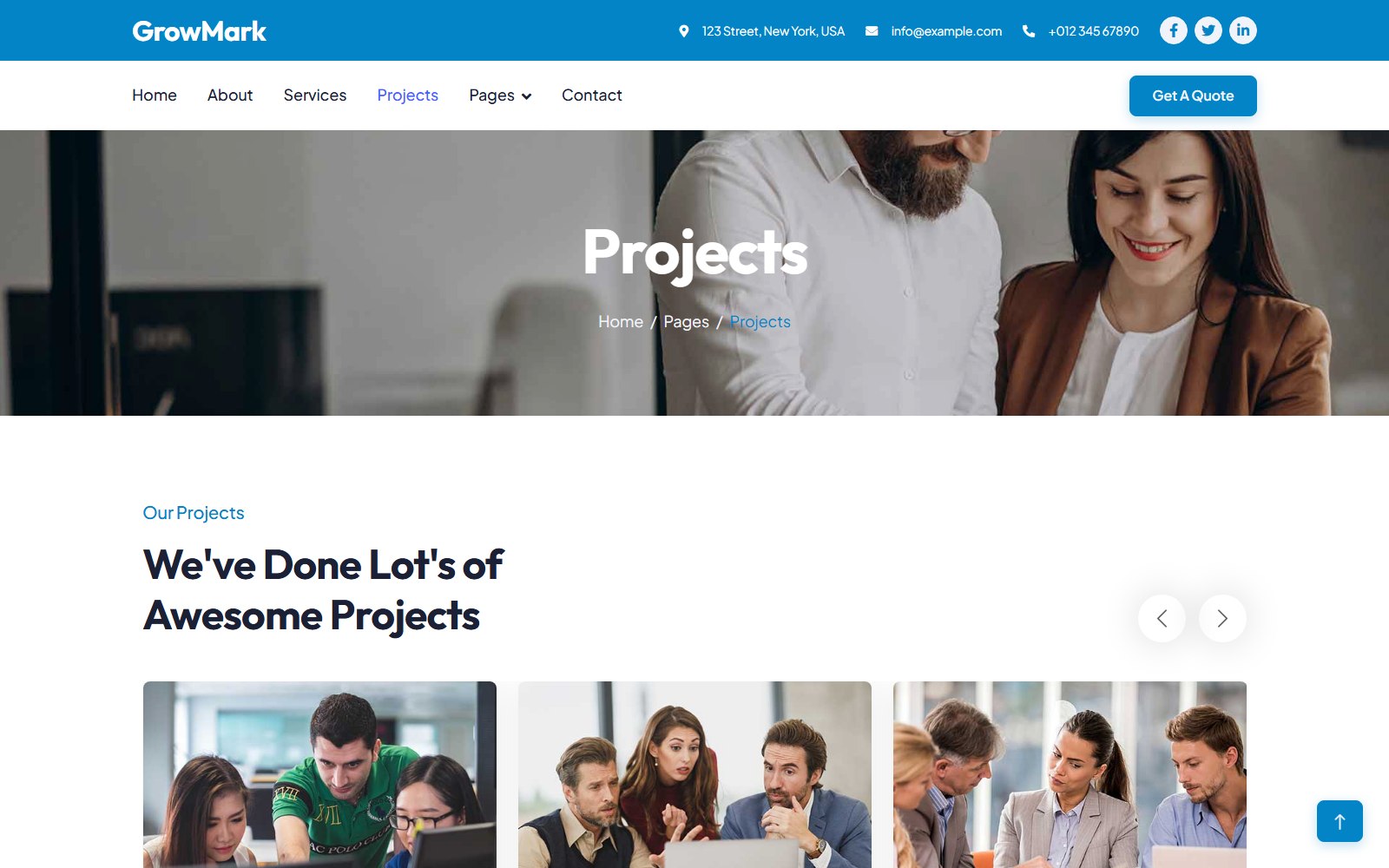 Growmark - HTML Corporate, SaaS & Agency Theme project screen