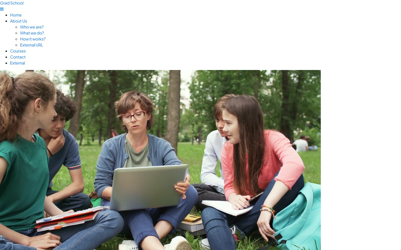 Grad School - HTML Education & LMS Theme