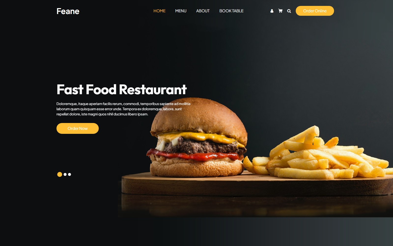 Feane - HTML Restaurant, Cafe & Bakery Theme