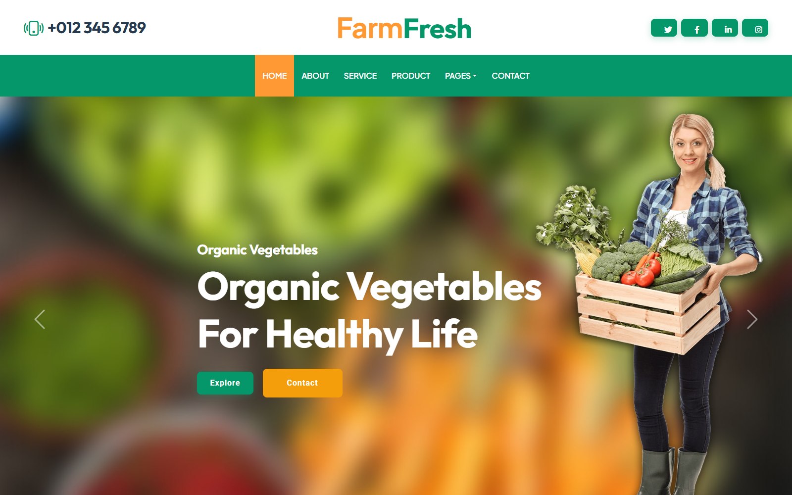 Farmfresh - HTML Agriculture & Organic Food Theme
