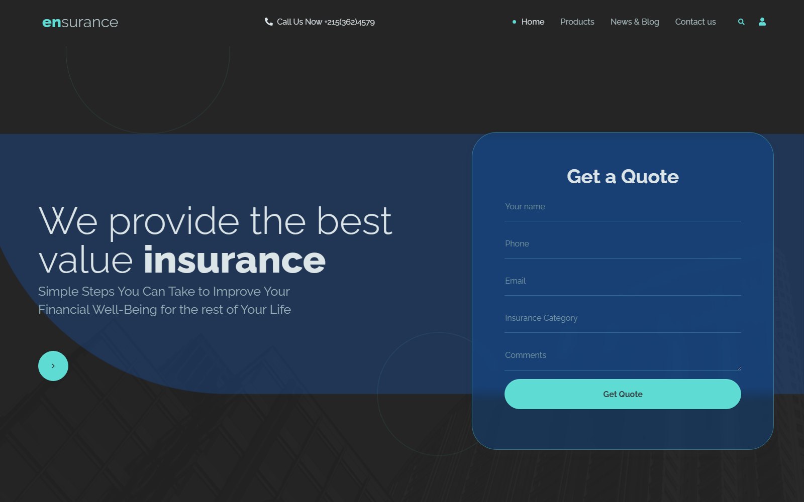 Ensurance - HTML Corporate, SaaS & Agency Theme