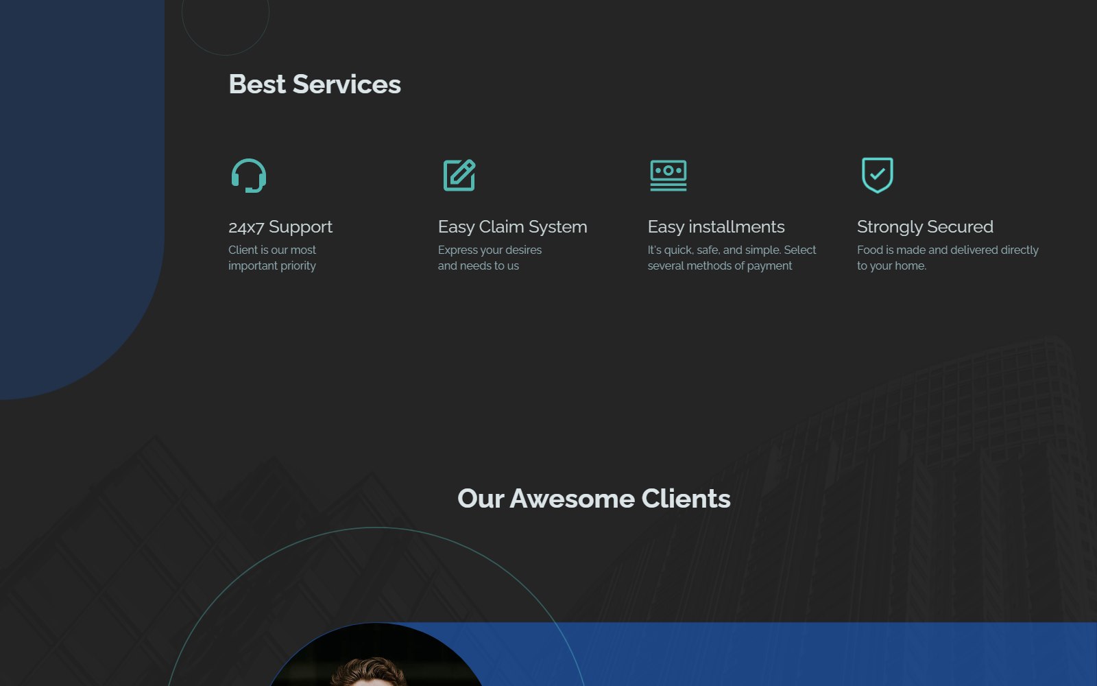 Ensurance - HTML Corporate, SaaS & Agency Theme portfolio and showcase
