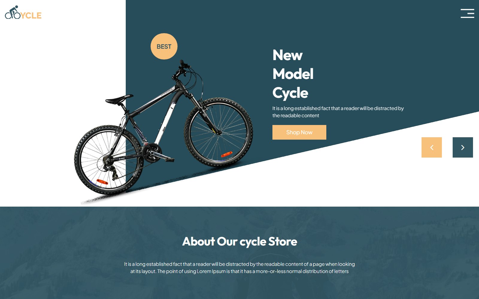 Cycle - HTML Corporate, SaaS & Agency Theme about screen