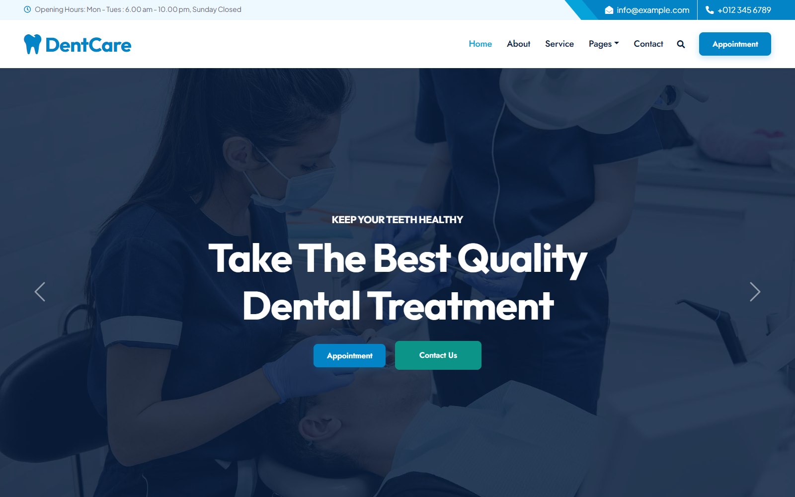 Dentcare - HTML Healthcare, Dental & Medical Theme