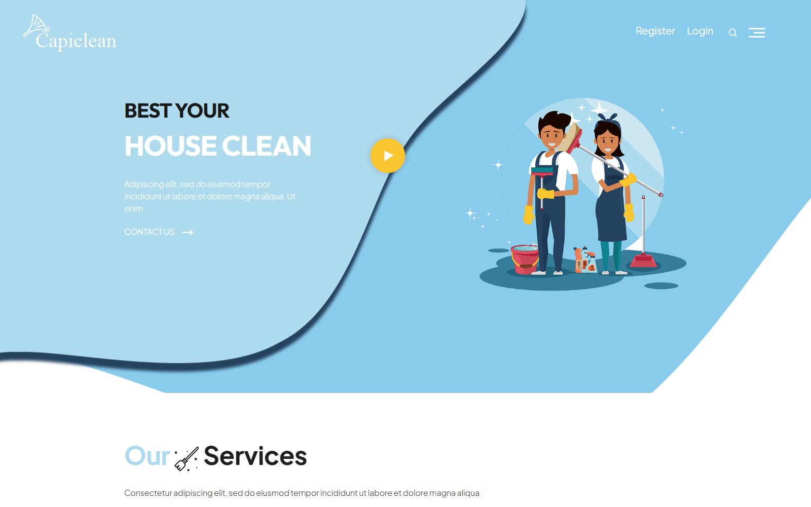Capiclean - HTML Home & Commercial Services Theme