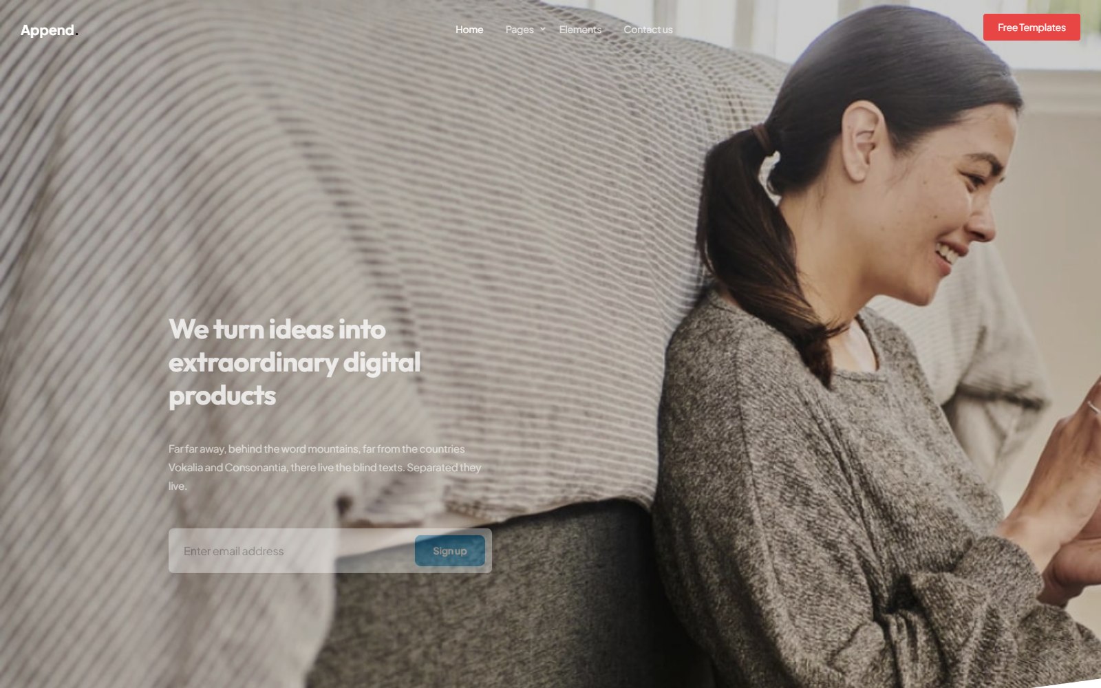Append - HTML Corporate, SaaS & Agency Theme