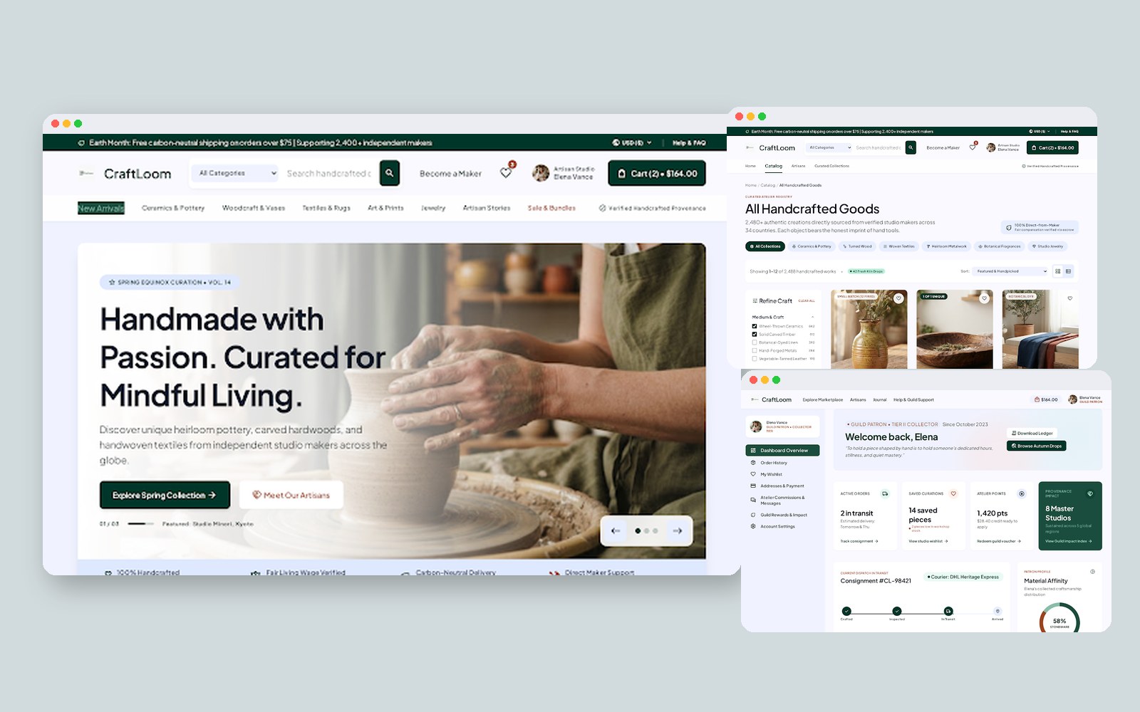 Craftloom — Editorial Marketplace UI Kit