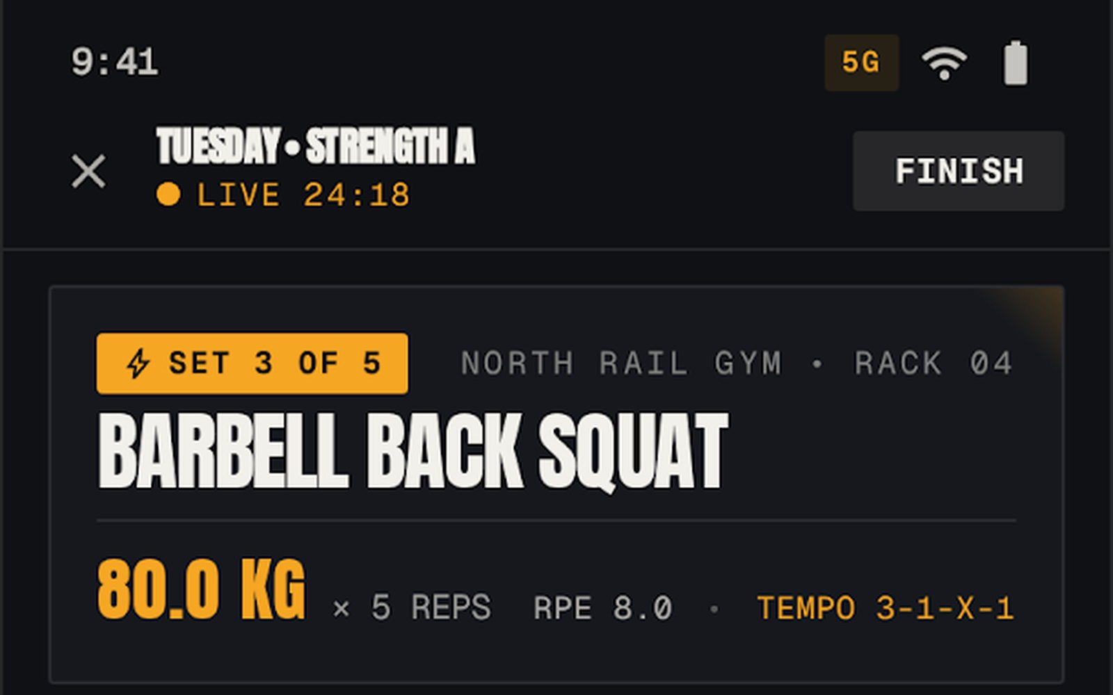 Screen 07 Live Workout