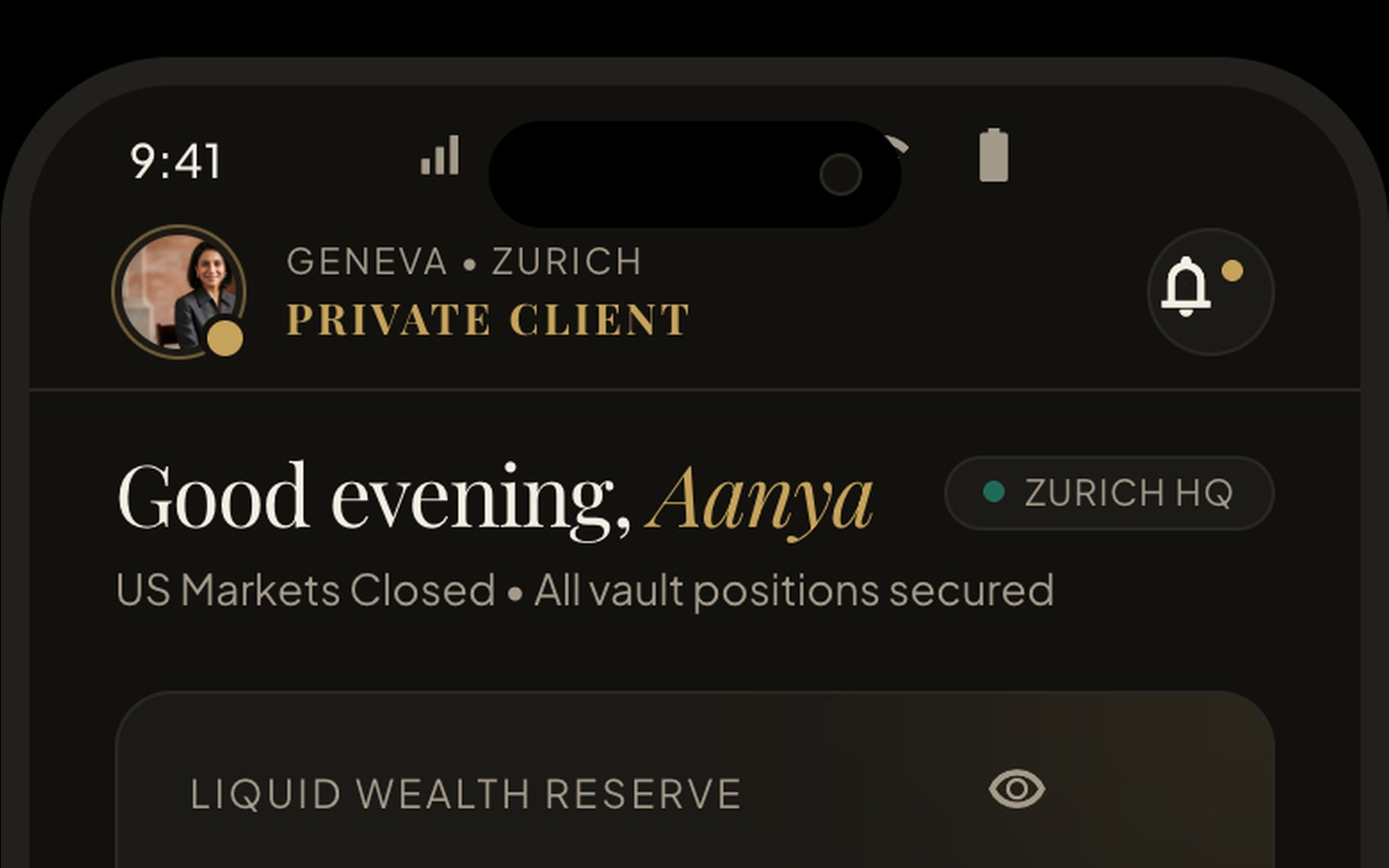 Aurum Home Dashboard
